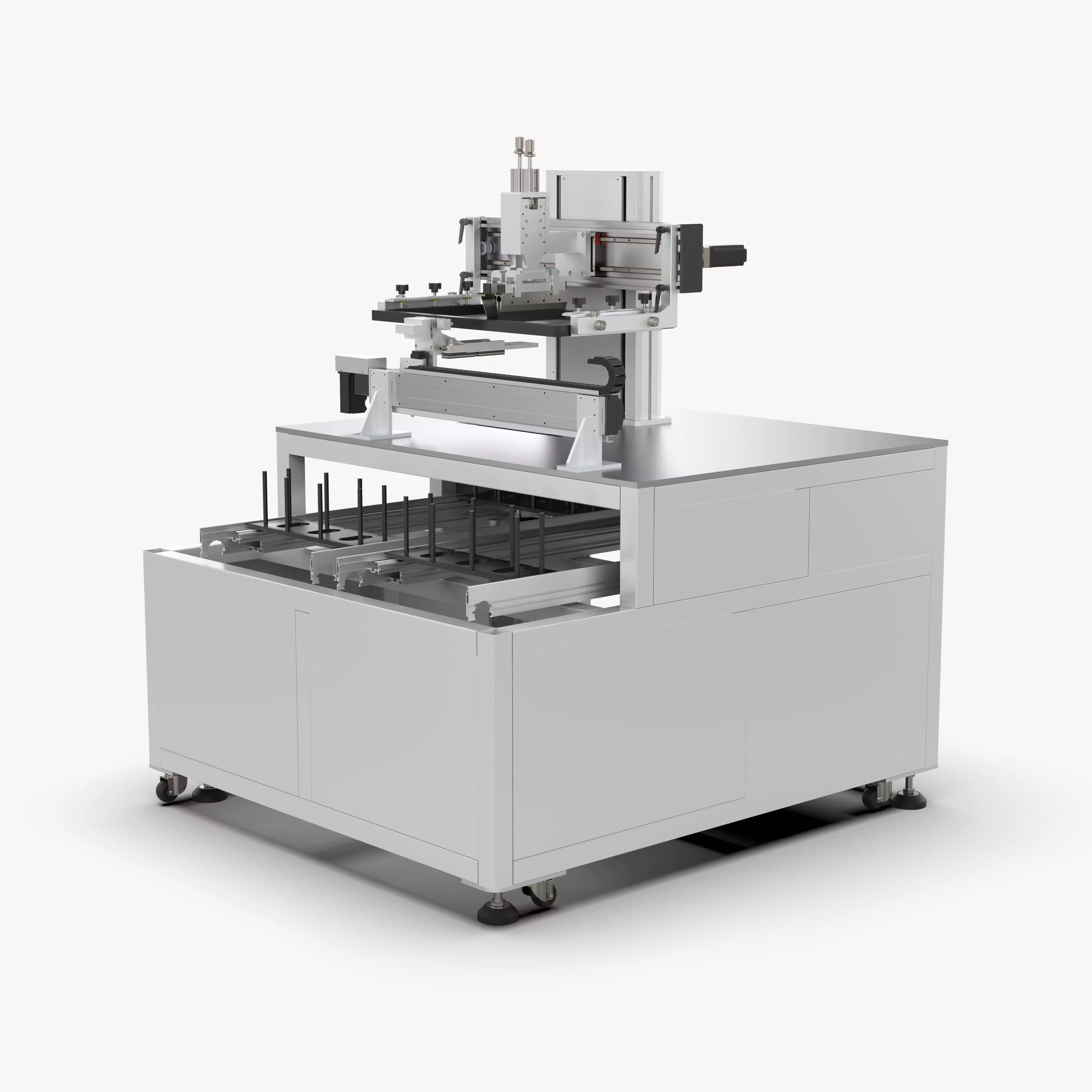Automatic Screen Printing Equipment 3D model_0