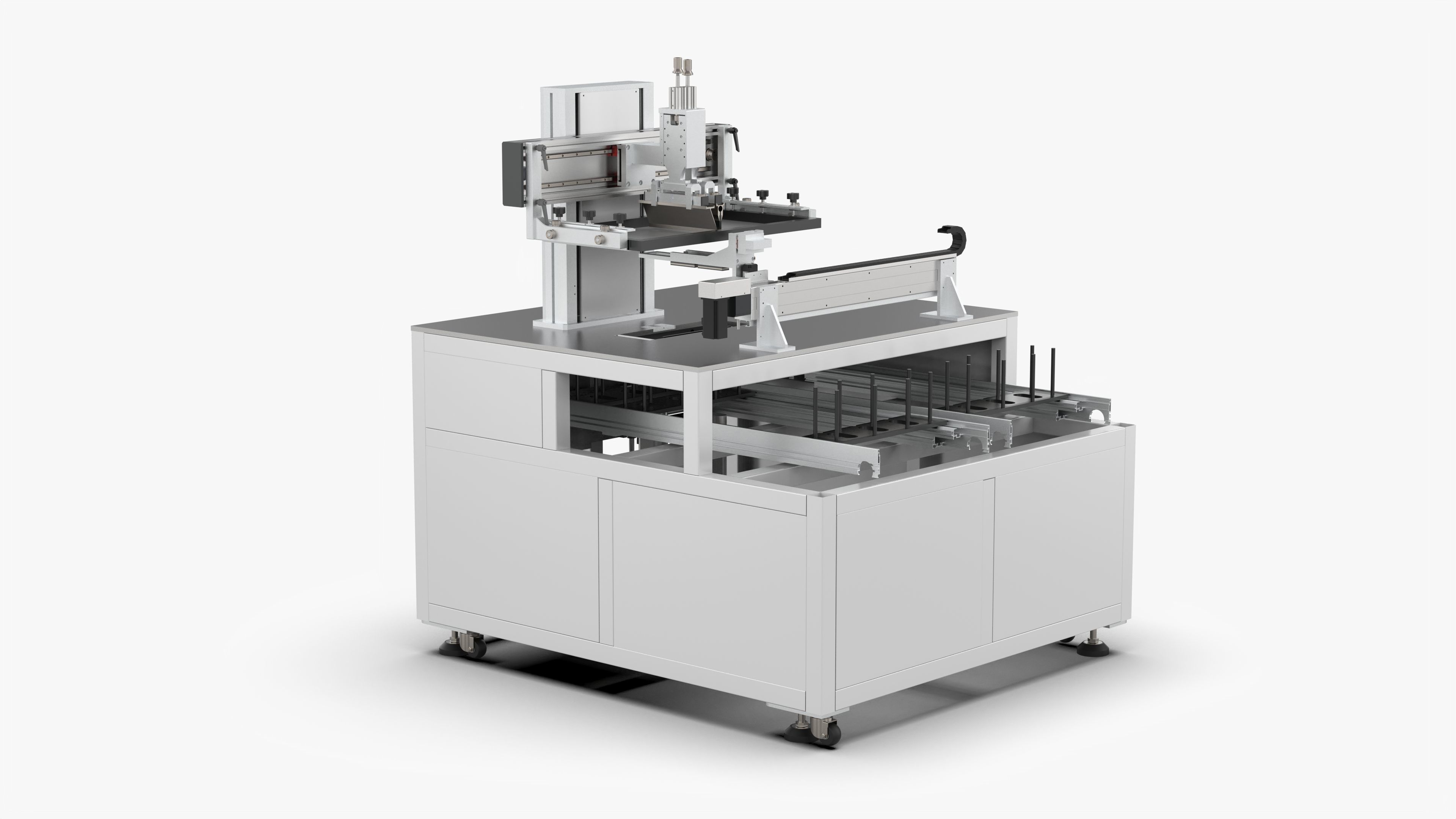 Automatic Screen Printing Equipment 3D model_4