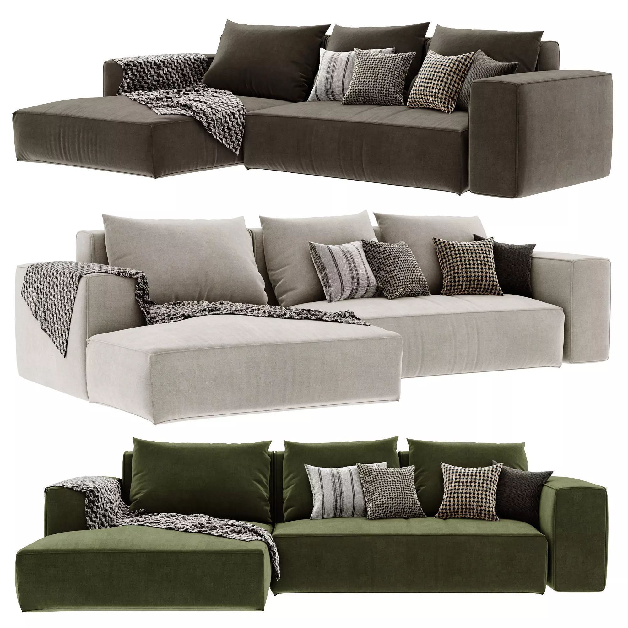 Jesse Daniel Chaise Longue Sofa 3D model