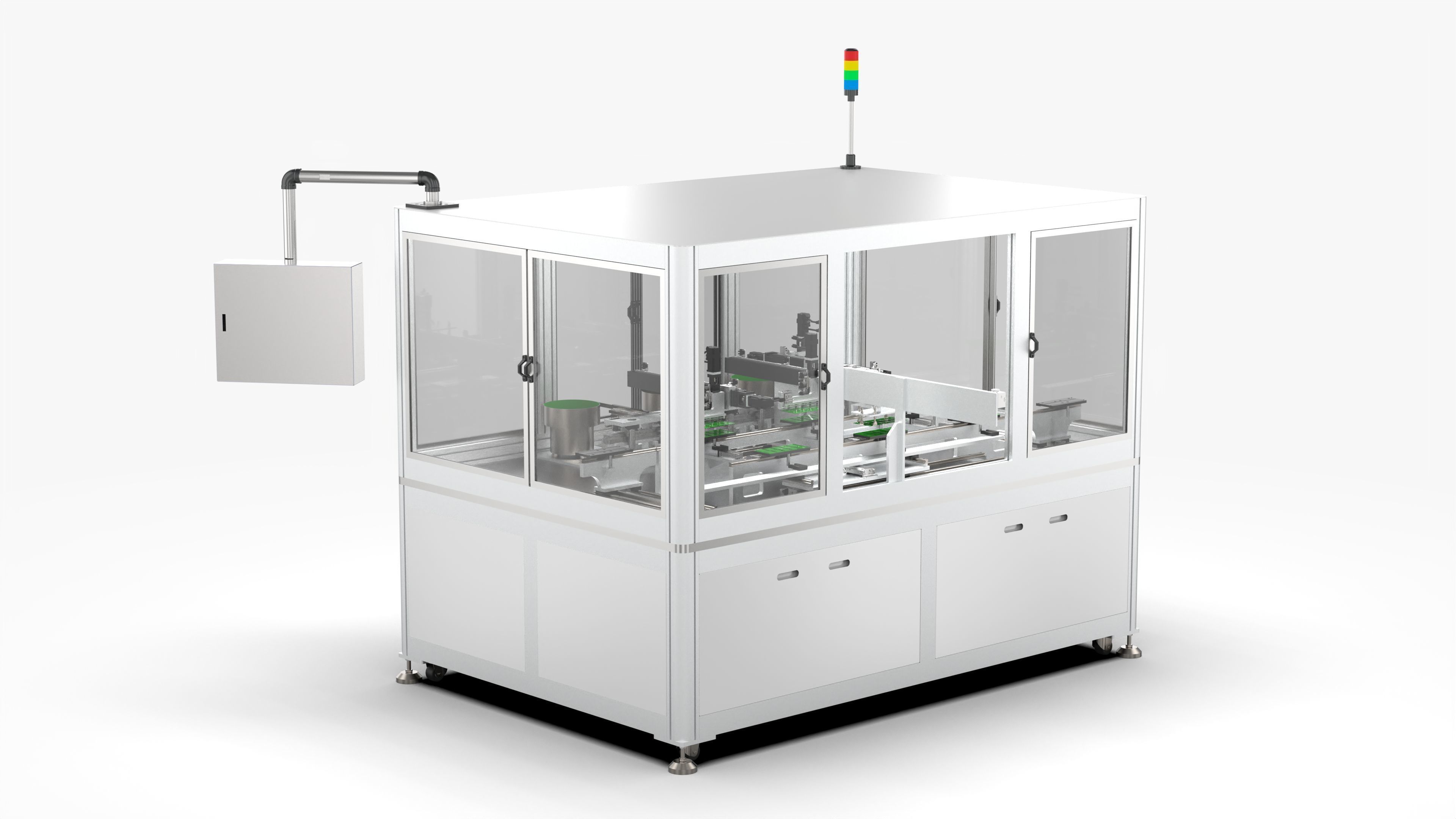 Automatic PCB Assembly Machine 3D model_3