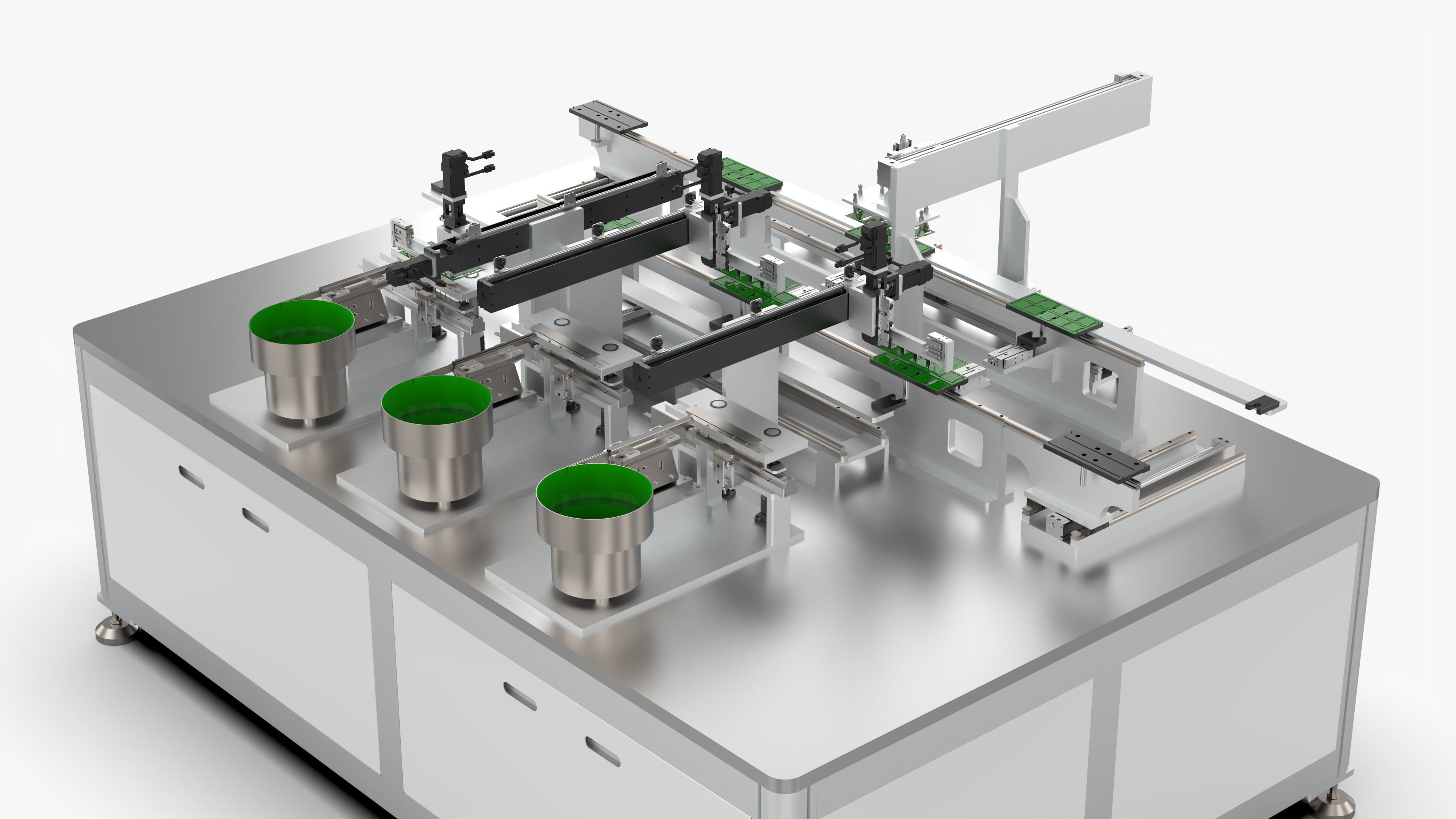 Automatic PCB Assembly Machine 3D model_9