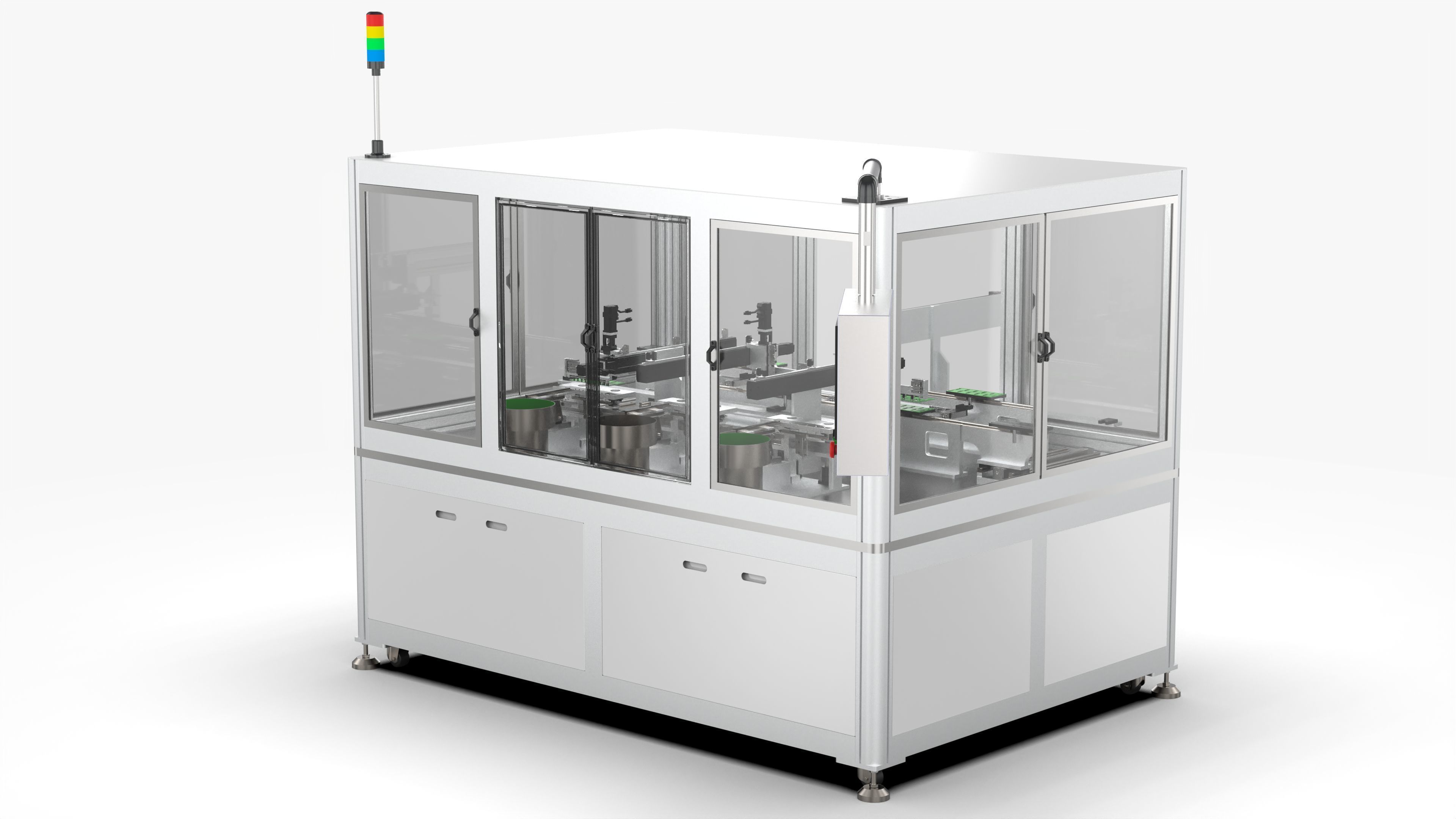 Automatic PCB Assembly Machine 3D model_4