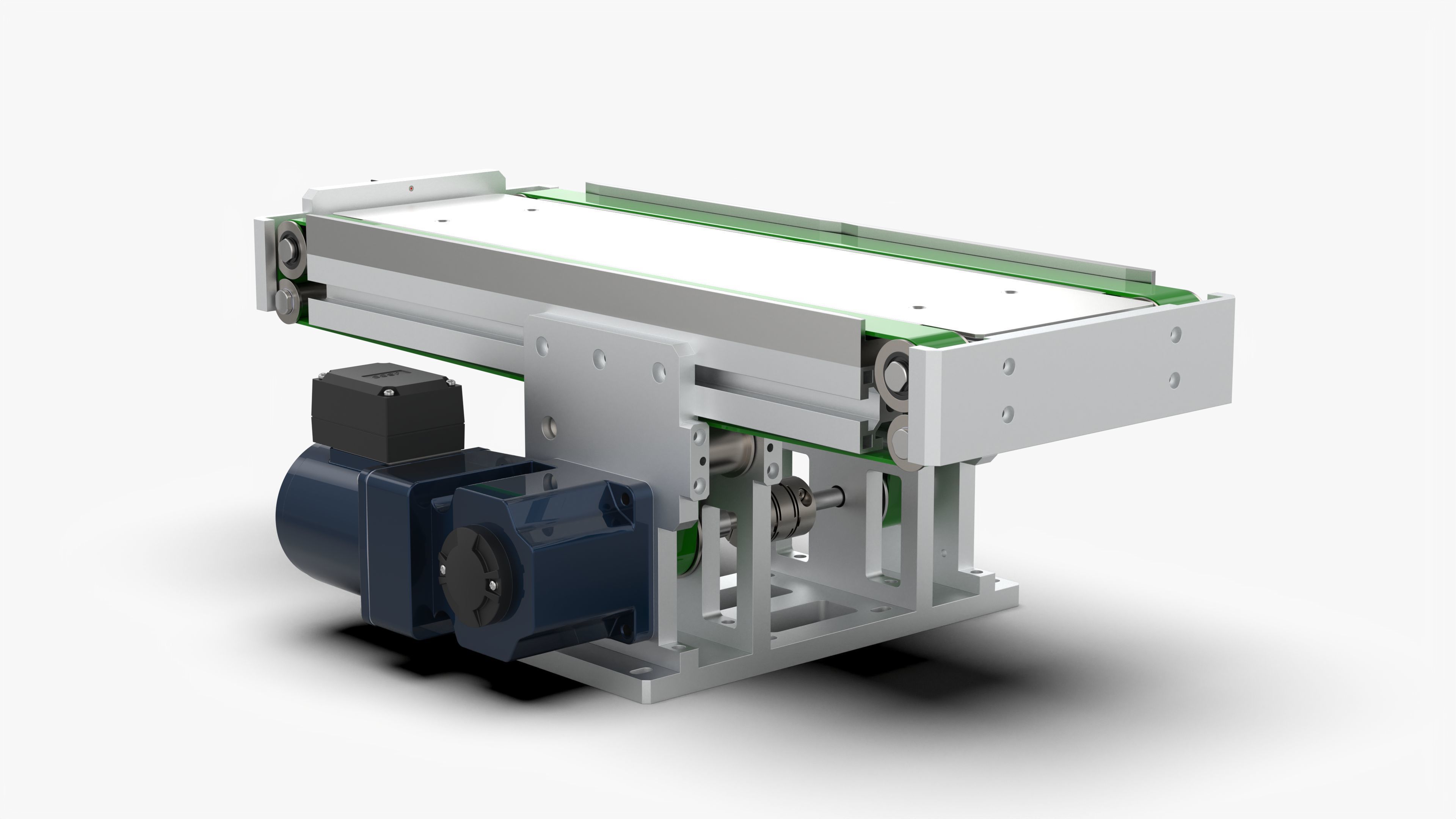 Double Belt Assembly Line Module 3D model_1