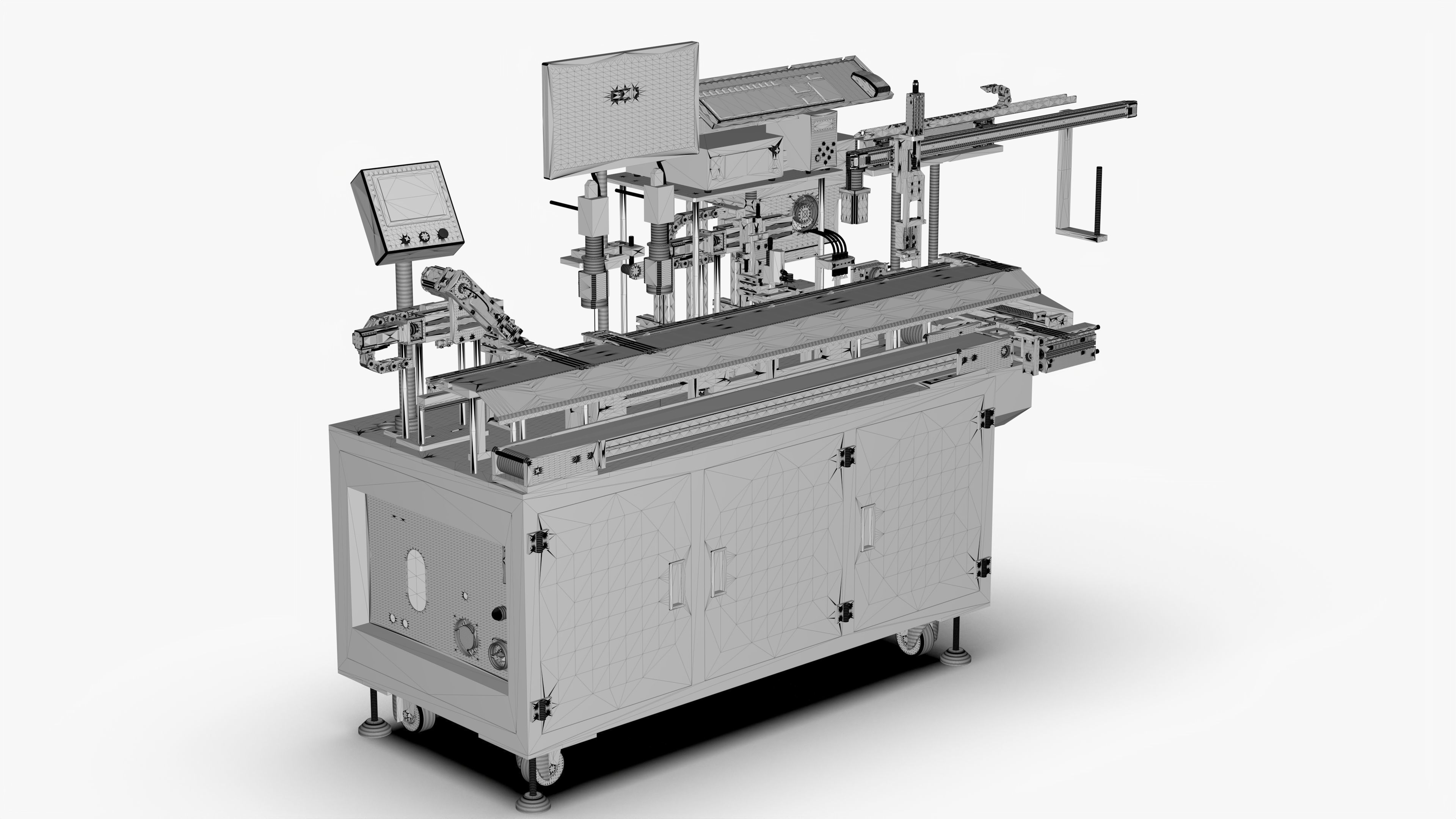 Fully automatic USB TYPE-C Welding Inspection Machine 3D model_13