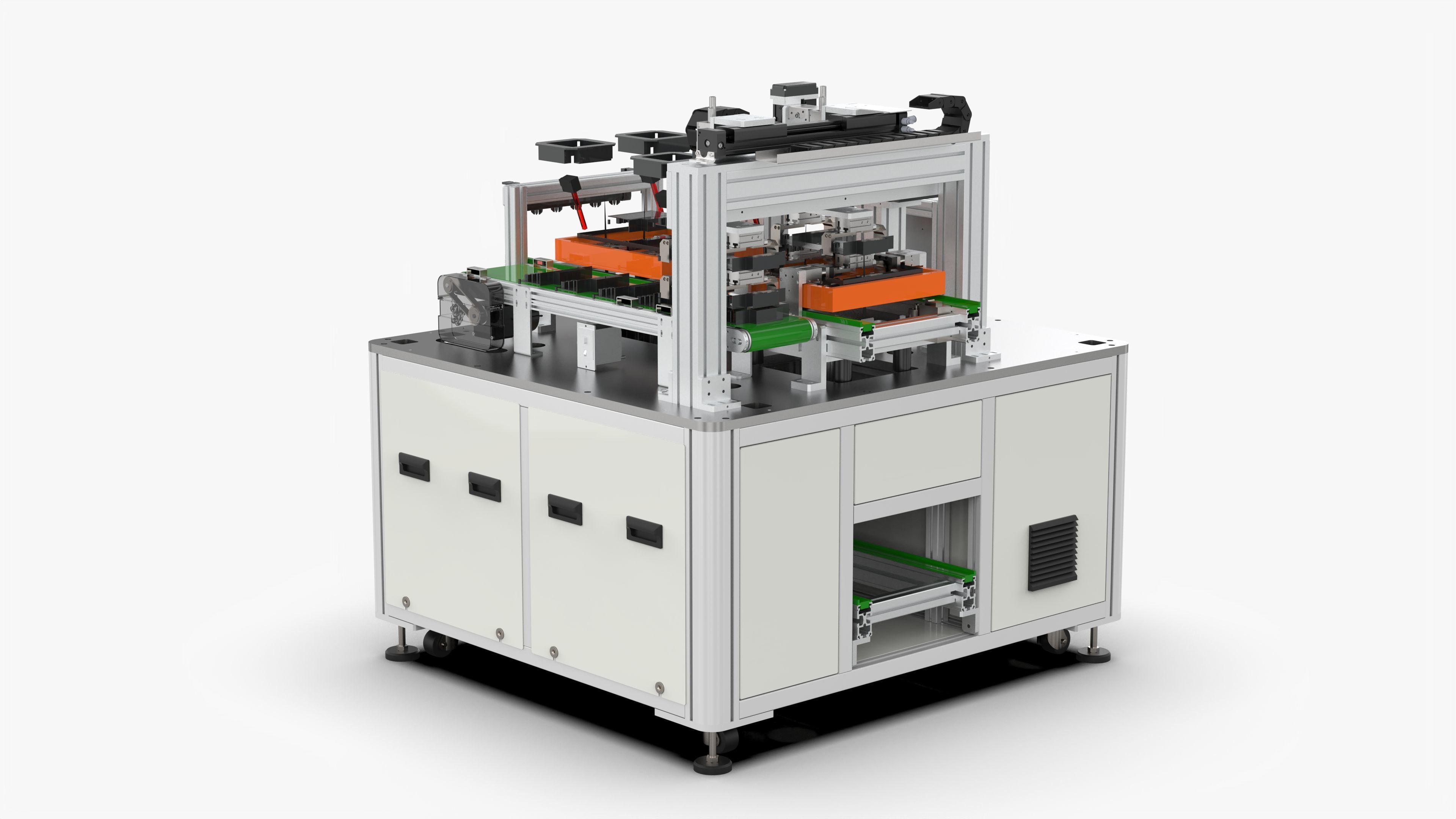 Automatic Glue Detection Stringing Machine 3D model_4