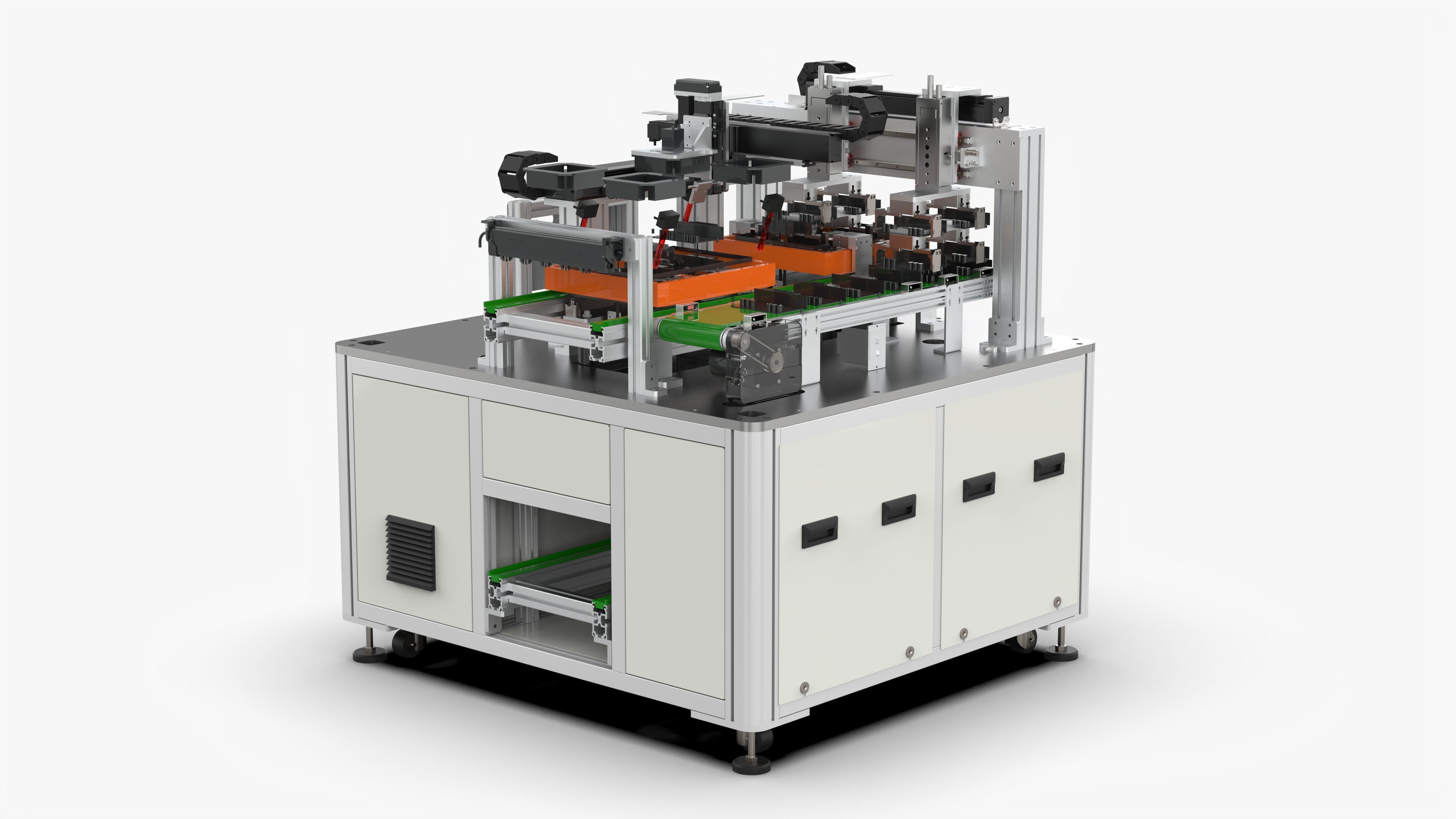 Automatic Glue Detection Stringing Machine 3D model_1