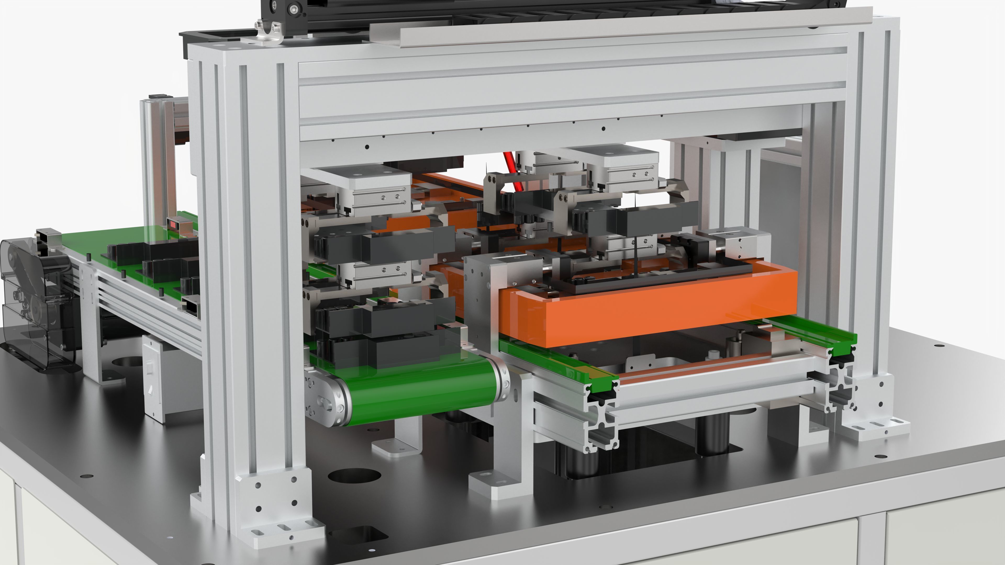 Automatic Glue Detection Stringing Machine 3D model_9