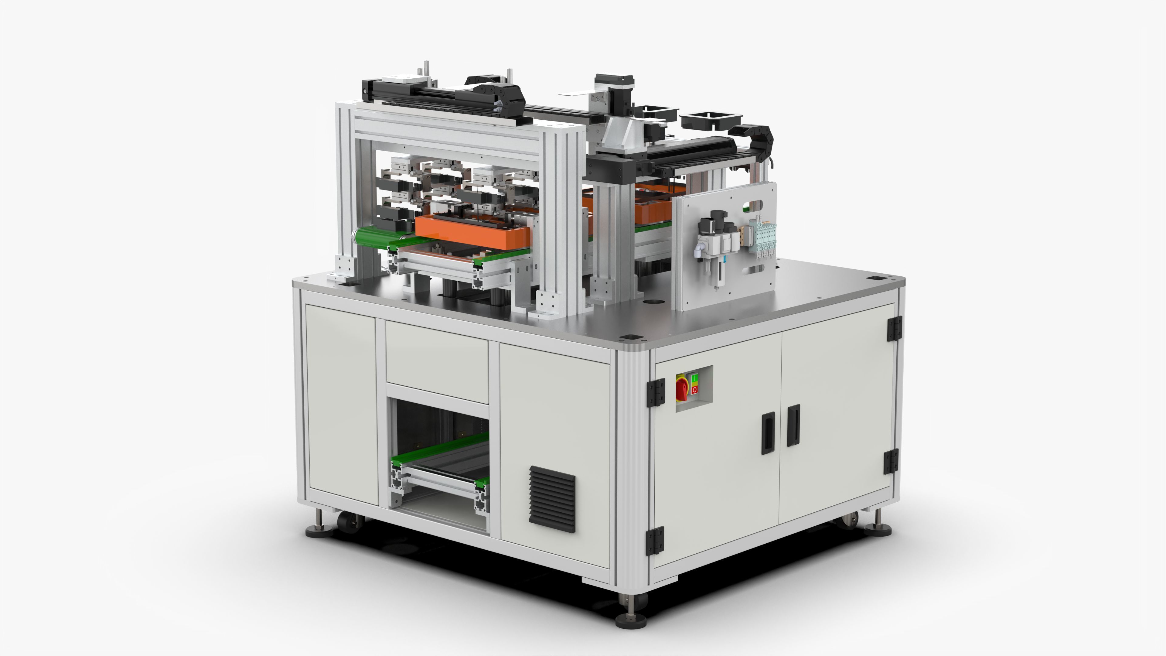 Automatic Glue Detection Stringing Machine 3D model_3
