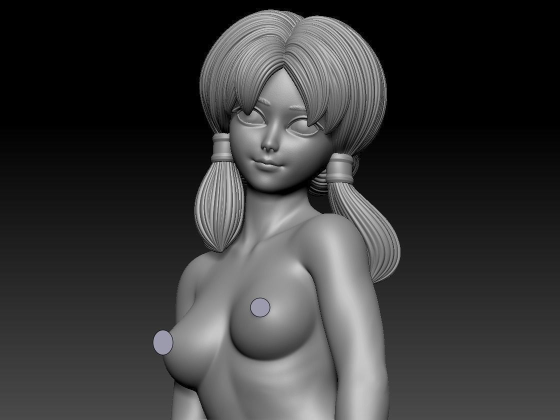 DRAGON BALL - VIDEL - FANART - WHEN SHE WAS 18 YEARS OLD 3D print model_11