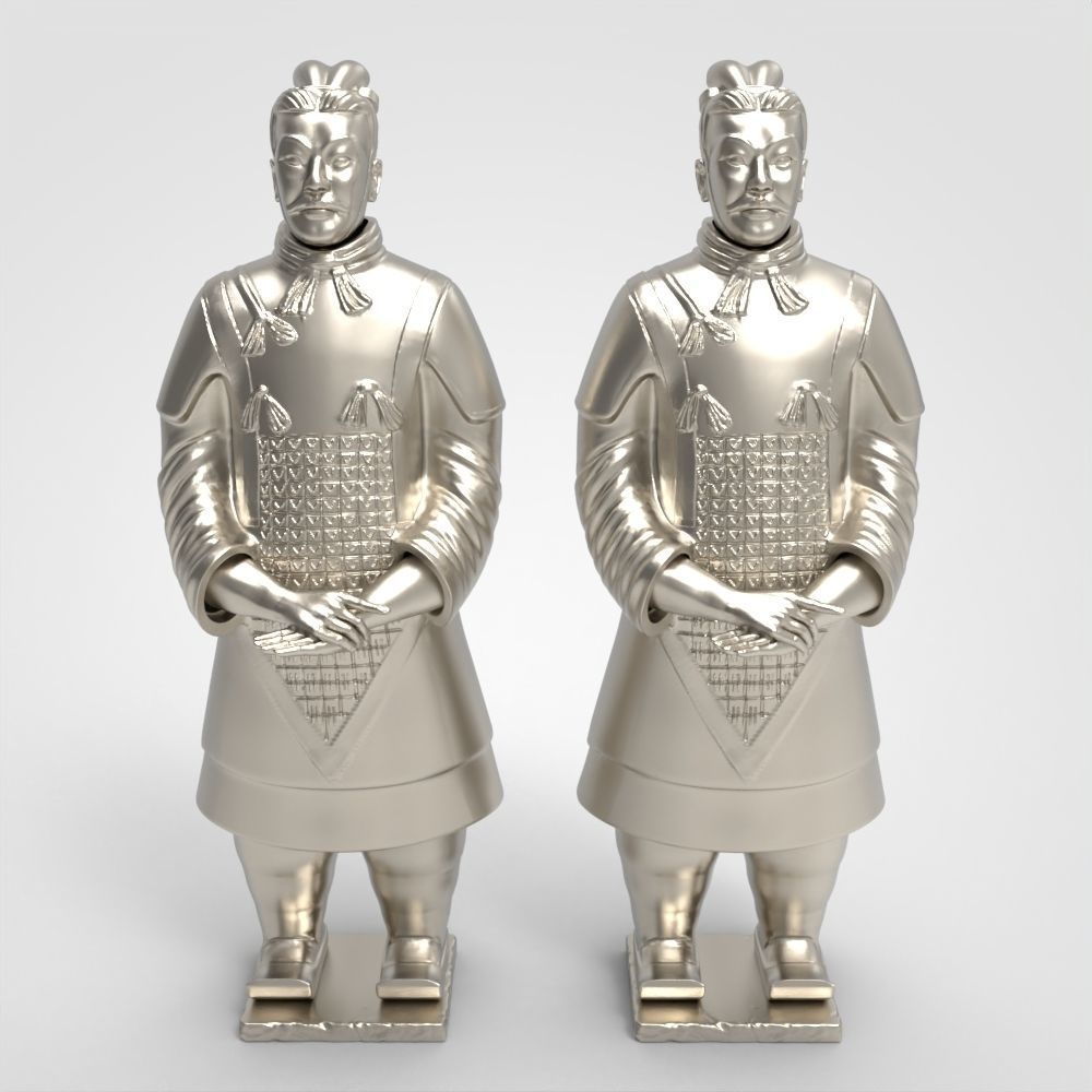 Terracotta Army sculptures depicting the armies of Qin Shi Huang 3D model 3D printable | CGTrader