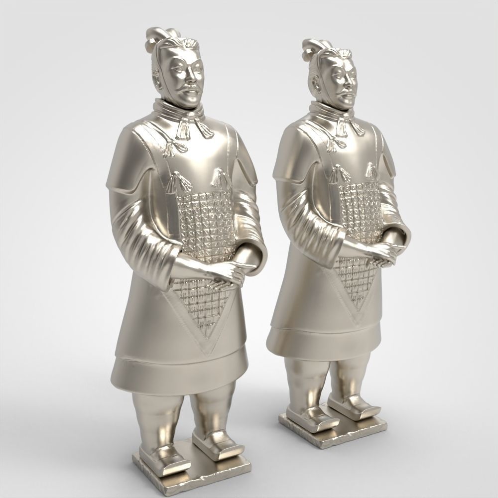 Terracotta Army sculptures depicting the armies of Qin Shi Huang 3D model 3D printable | CGTrader