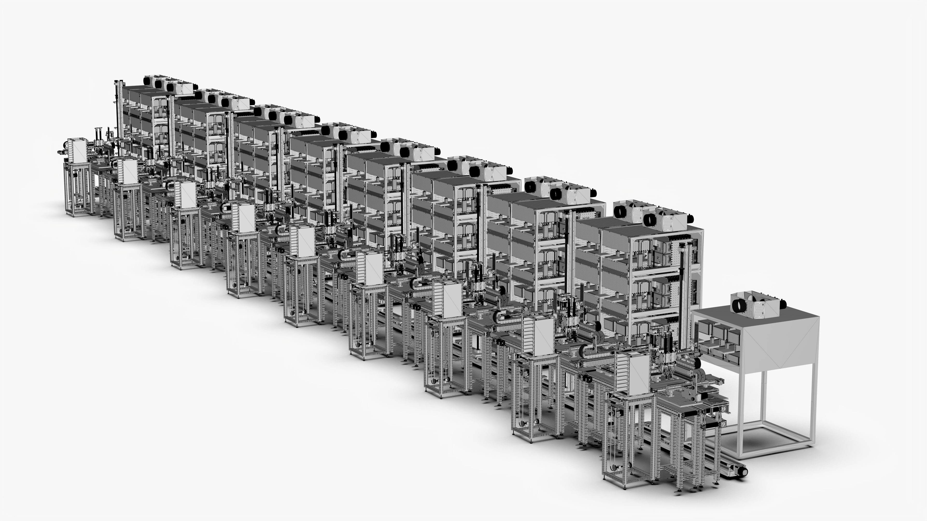 Aging Labeling Test Line Body SMT 3D model_15