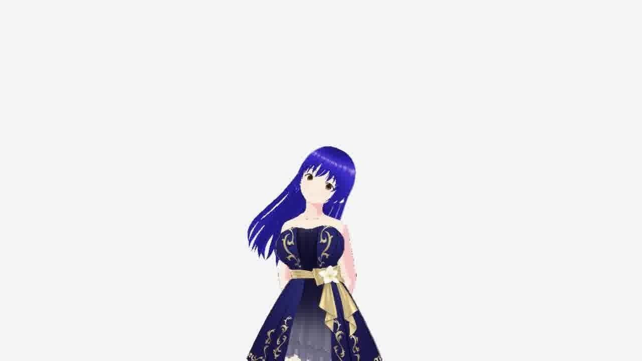 Hot Anime Princess Low-poly 3D model_38