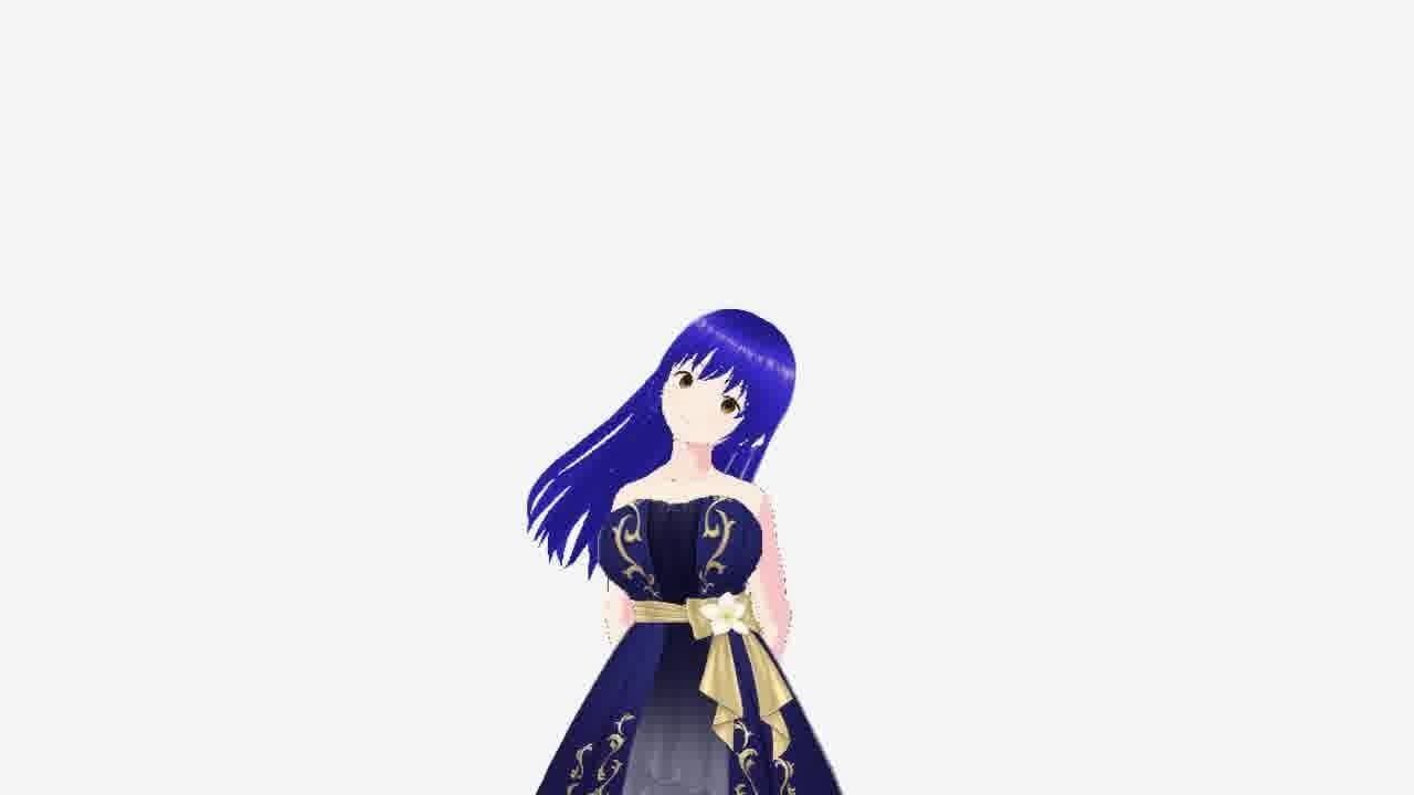 Hot Anime Princess Low-poly 3D model_40