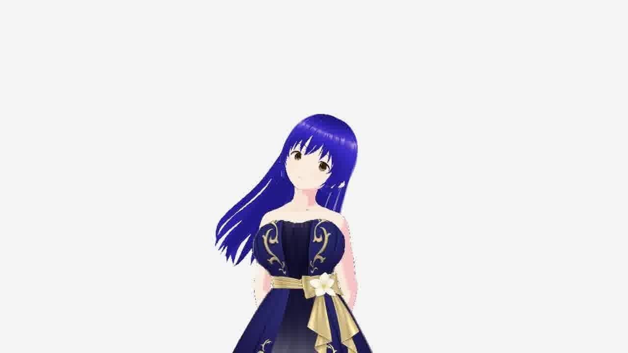 Hot Anime Princess Low-poly 3D model_45
