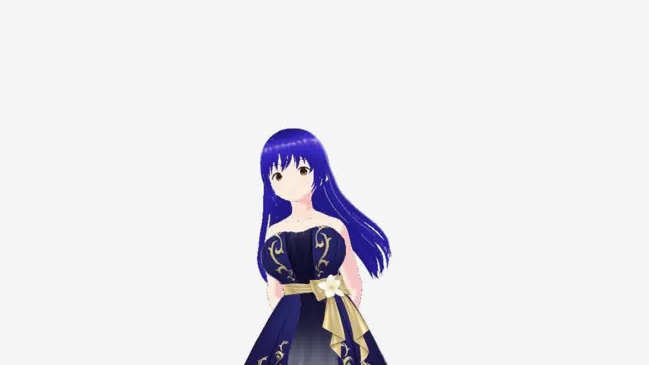 Hot Anime Princess Low-poly 3D model_30