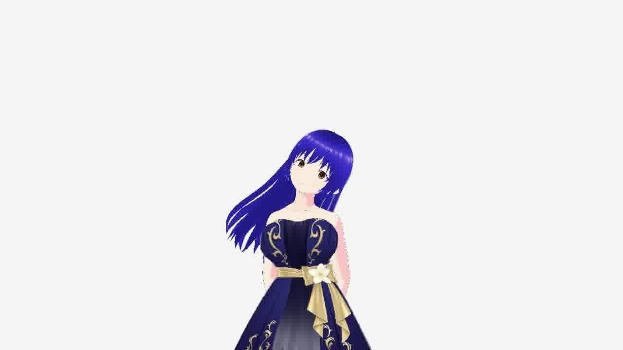 Hot Anime Princess Low-poly 3D model_43