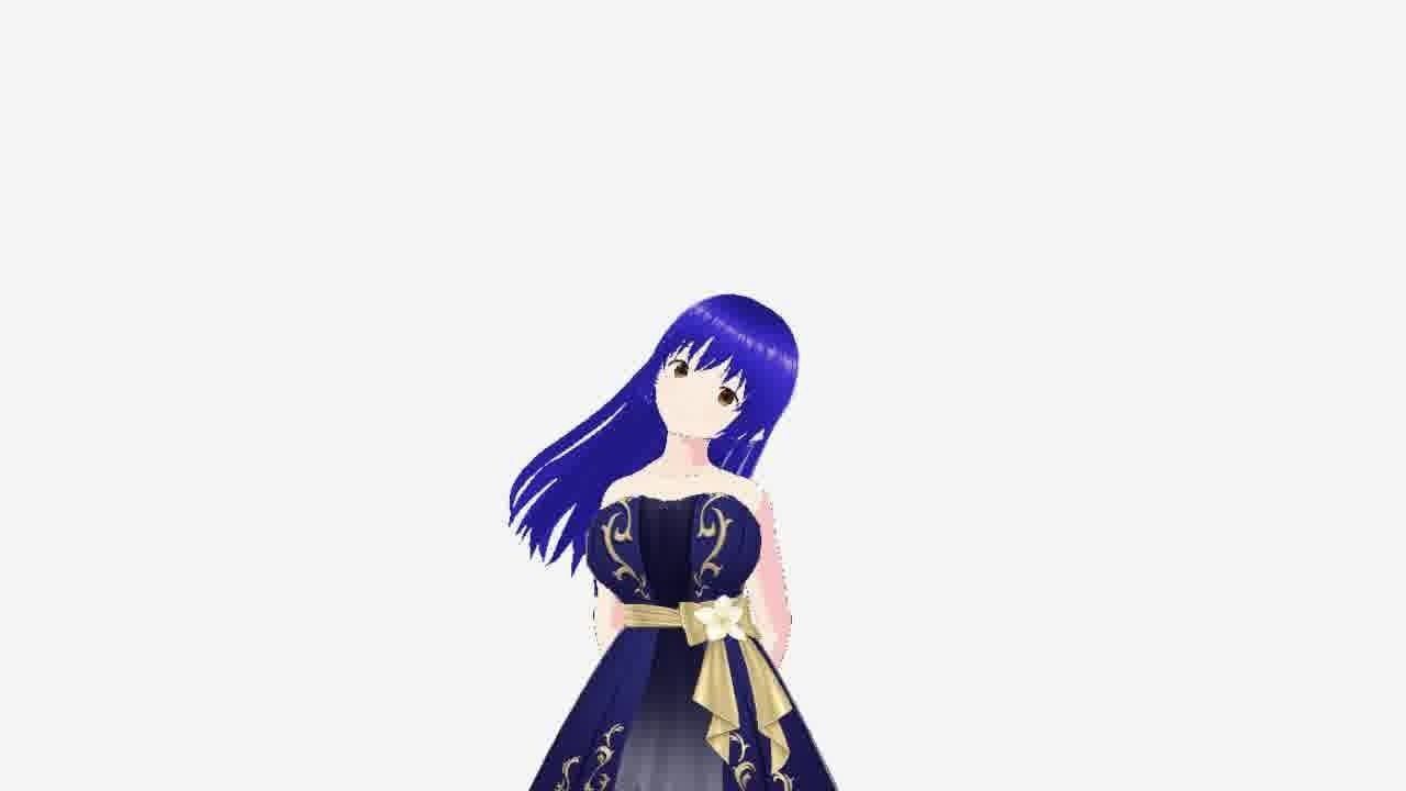Hot Anime Princess Low-poly 3D model_41