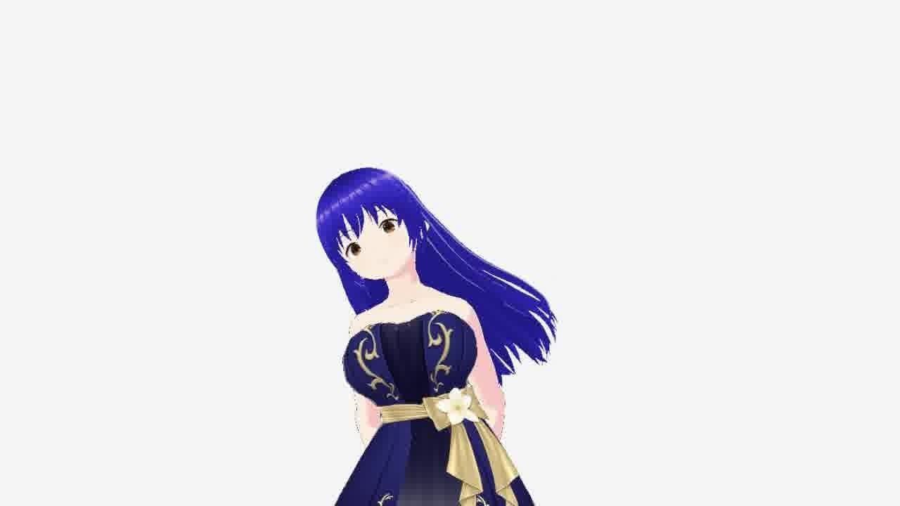 Hot Anime Princess Low-poly 3D model_26
