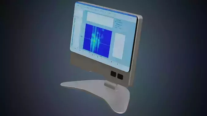 Medical Computer 1A Low-poly 3D model