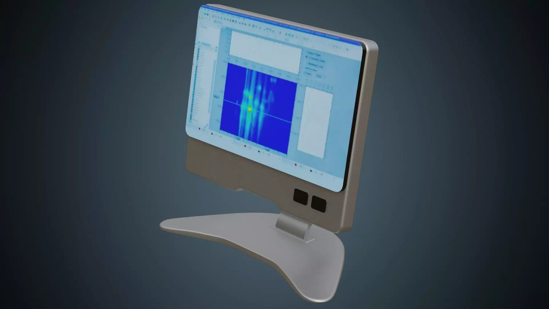 Medical Computer 1A Low-poly 3D model_0