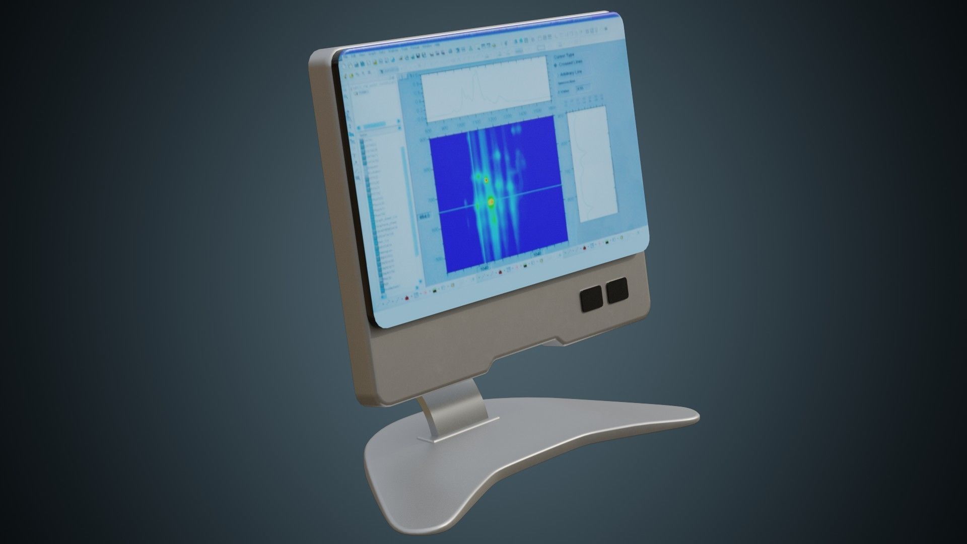 Medical Computer 1A Low-poly 3D model_1