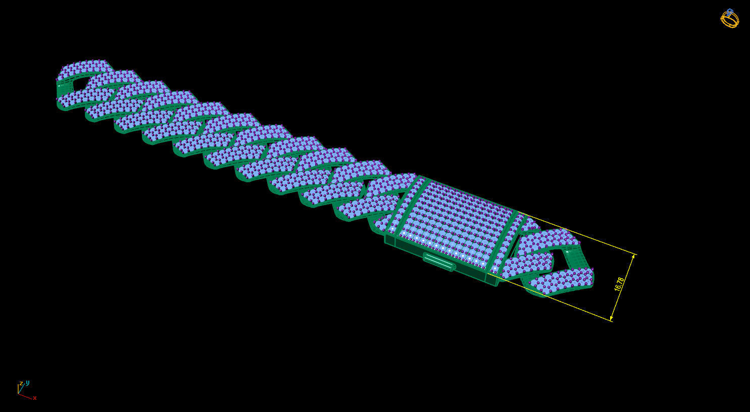 3D printed model of Cuban diamond chain 3D print model_1
