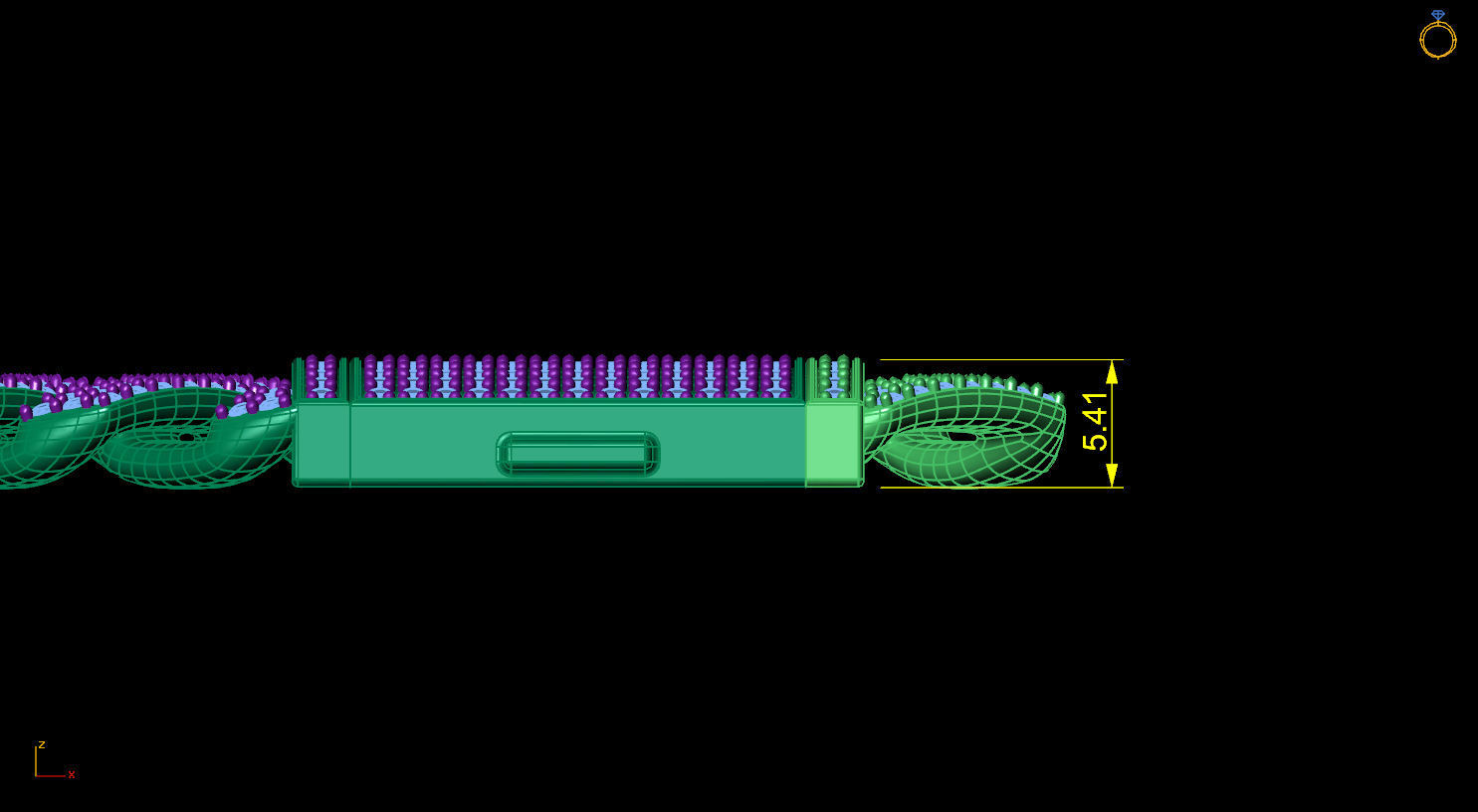 3D printed model of Cuban diamond chain 3D print model_5