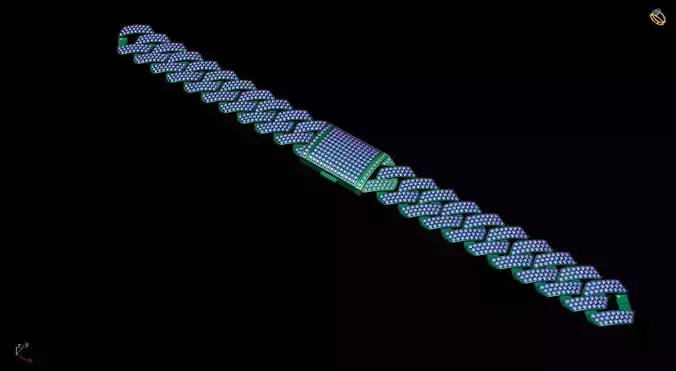 3D printed model of Cuban diamond chain