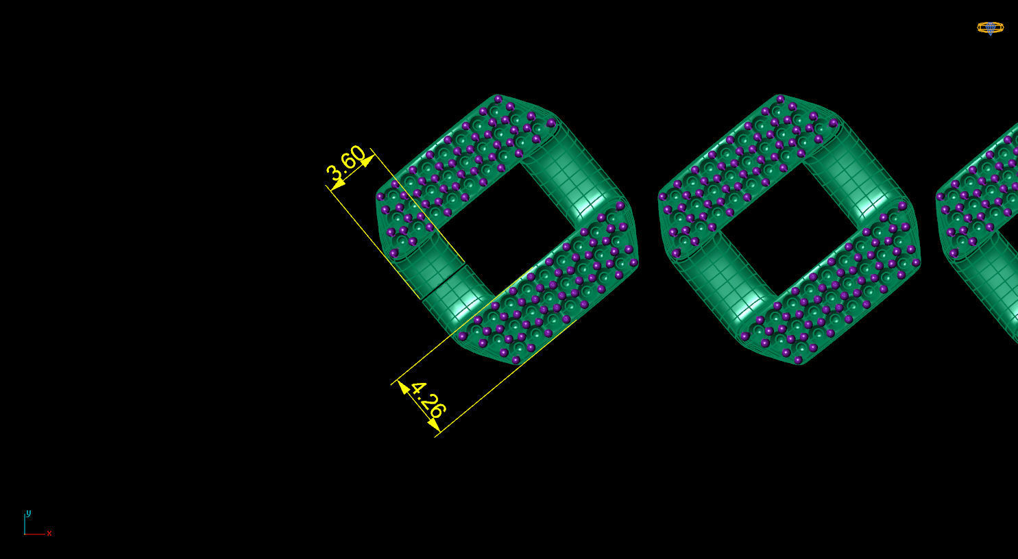 3D printed model of Cuban diamond chain 3D print model_10