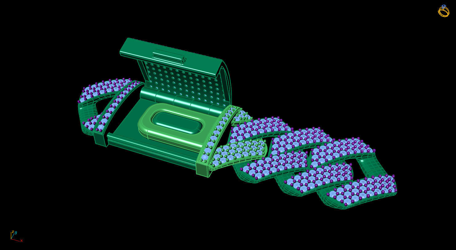 3D printed model of Cuban diamond chain 3D print model_3