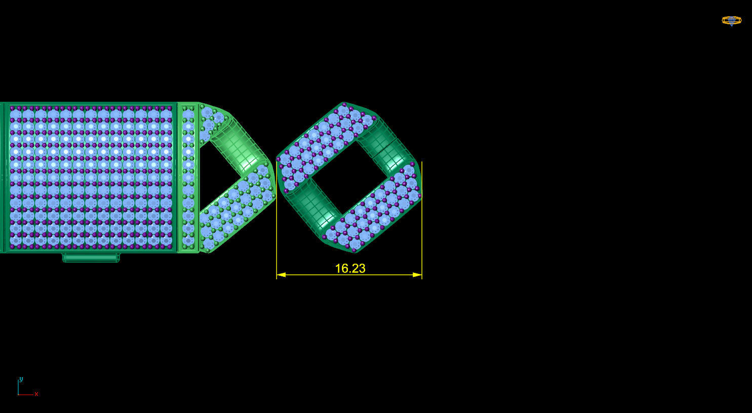 3D printed model of Cuban diamond chain 3D print model_7