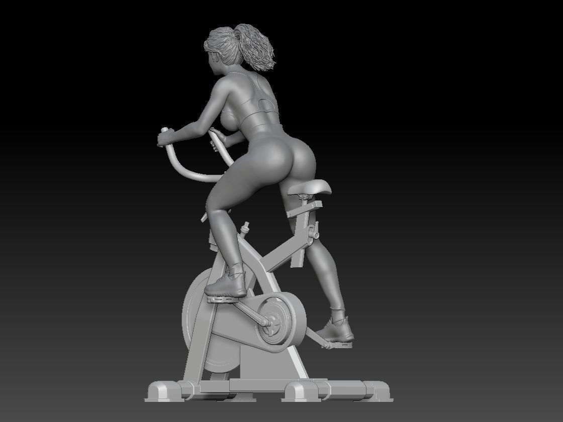 SPINNING CLASS GIRL 2 3D print model_3
