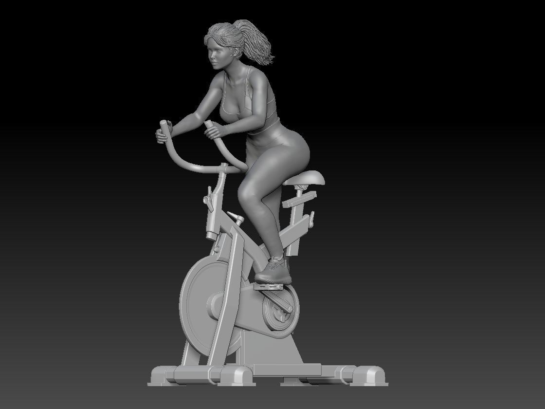 SPINNING CLASS GIRL 2 3D print model_1