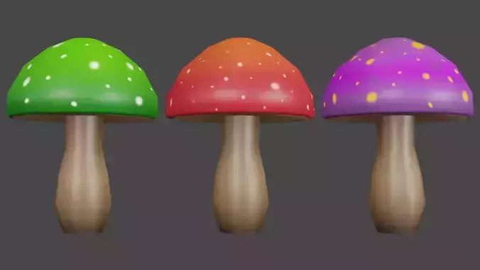 stylized mushroom fly agaric
