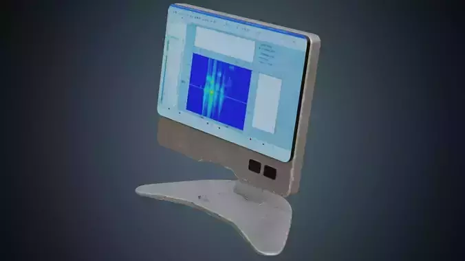 Medical Computer 1B Low-poly 3D model