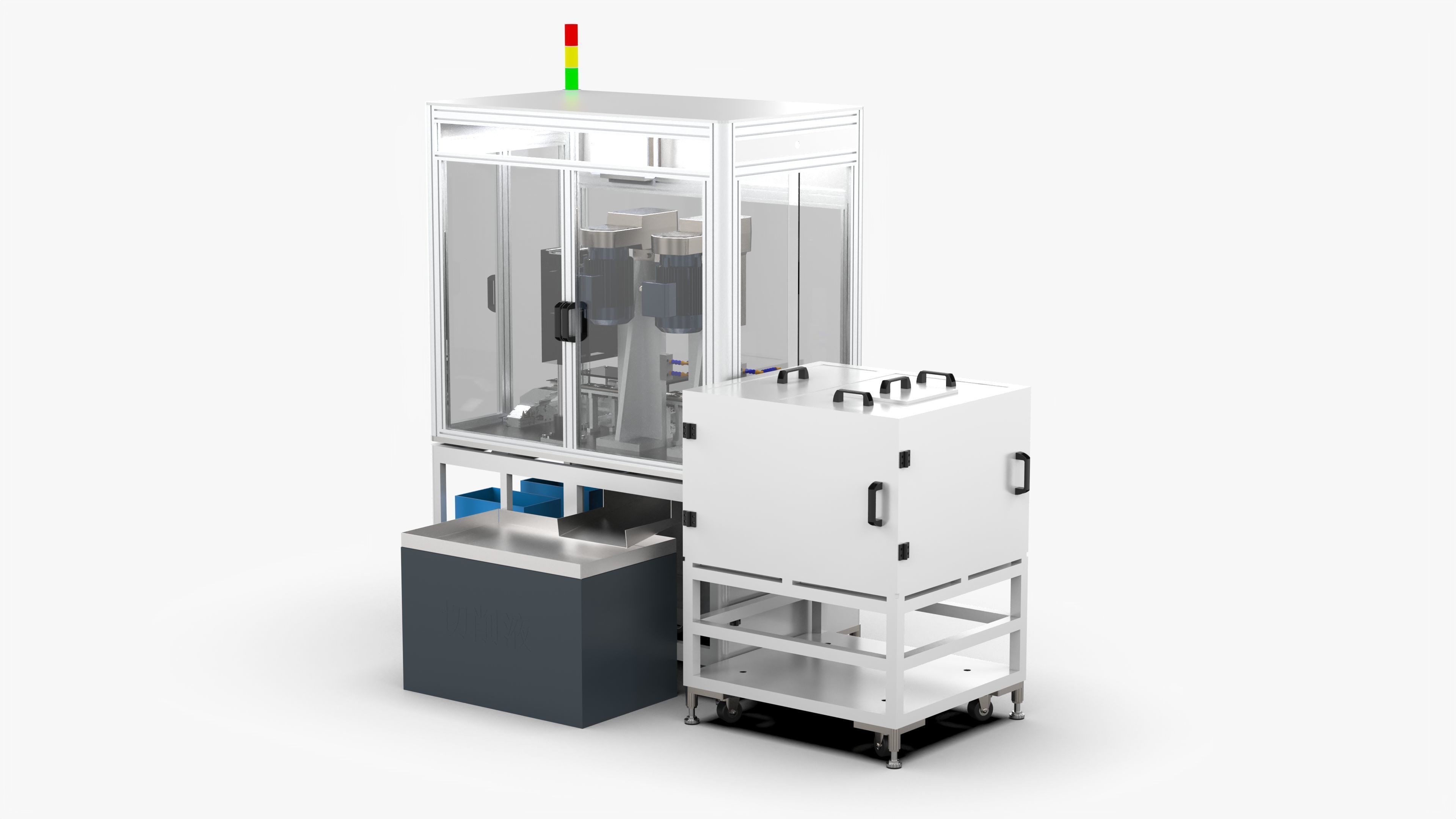 Fully Automatic Drilling and Tapping Machine 3D model_4