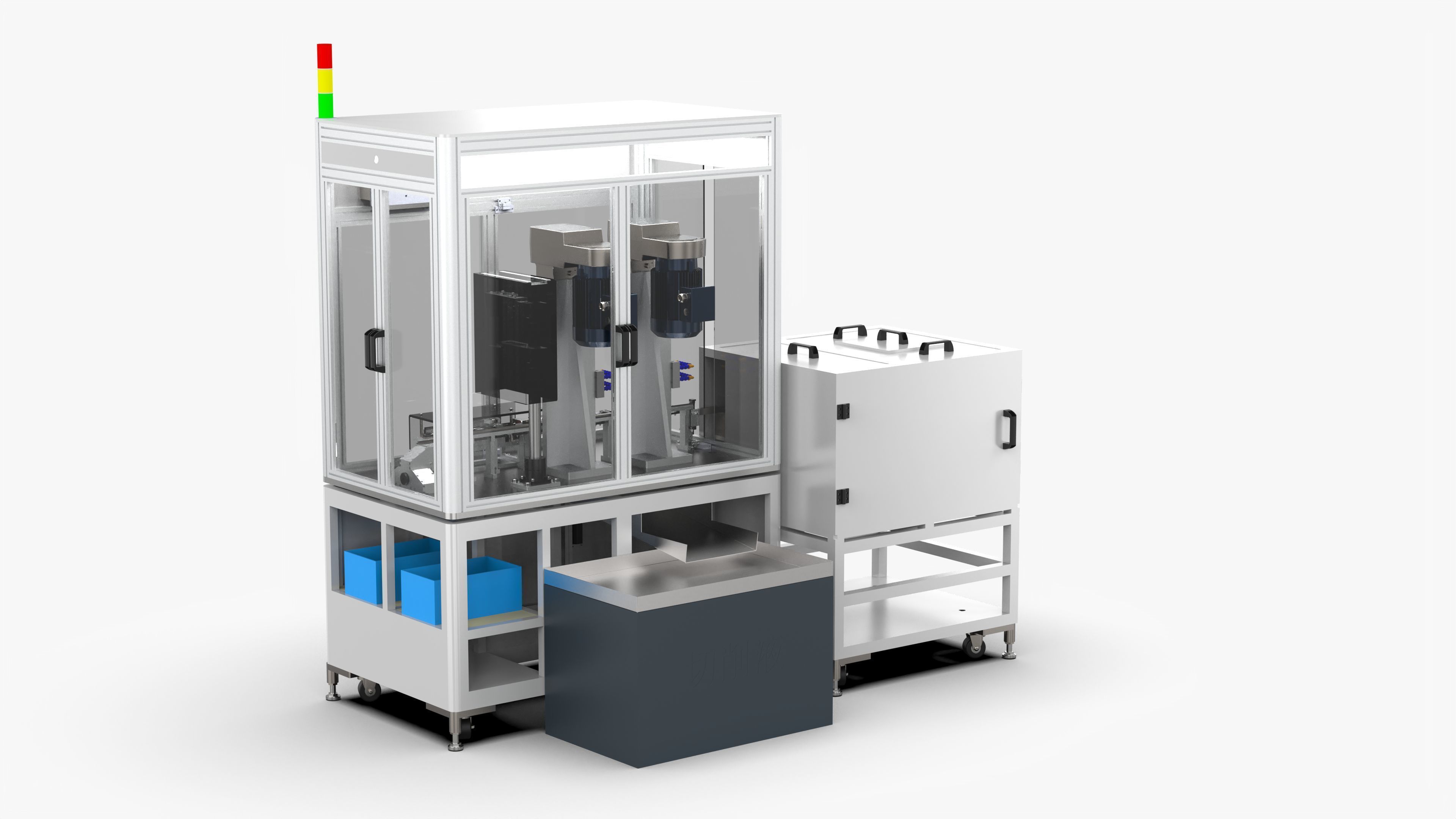 Fully Automatic Drilling and Tapping Machine 3D model_3