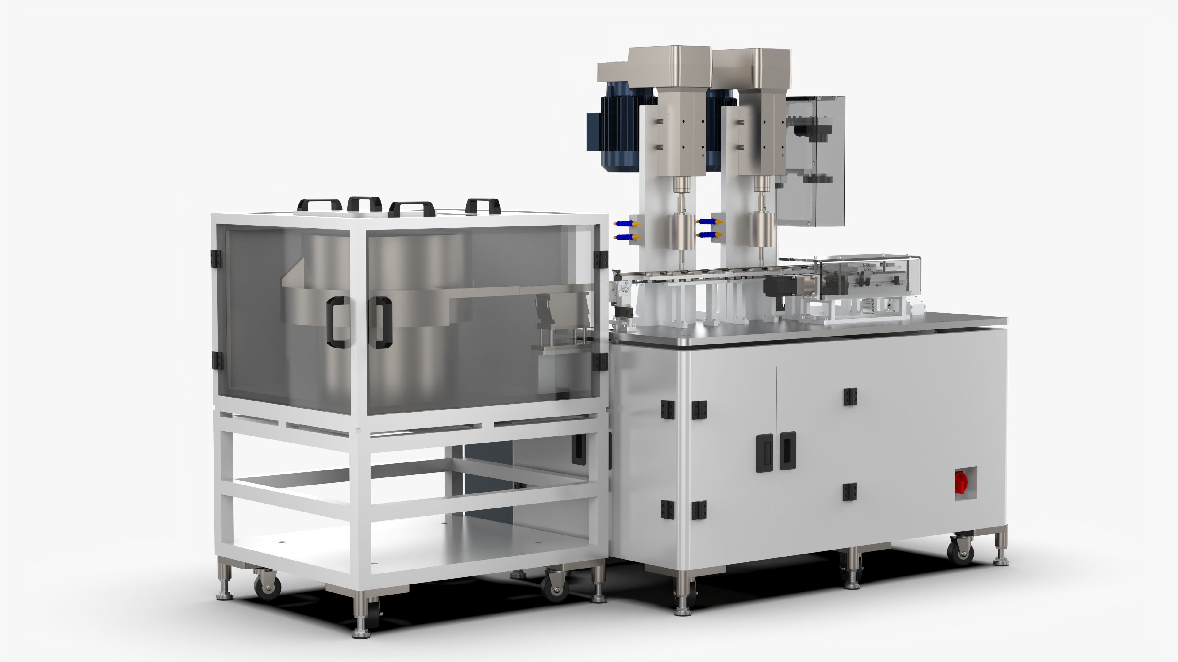 Fully Automatic Drilling and Tapping Machine 3D model_11