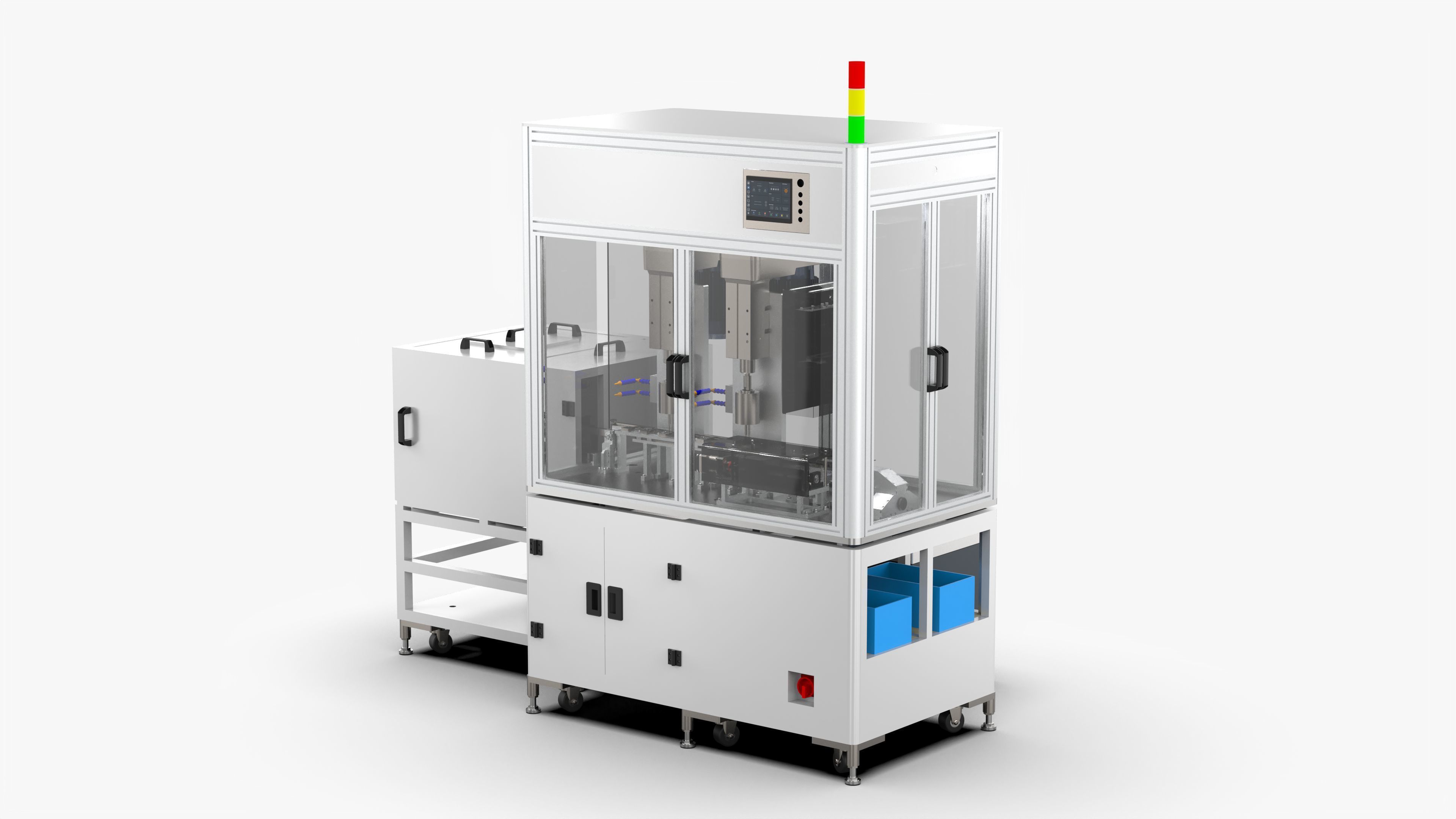 Fully Automatic Drilling and Tapping Machine 3D model_2