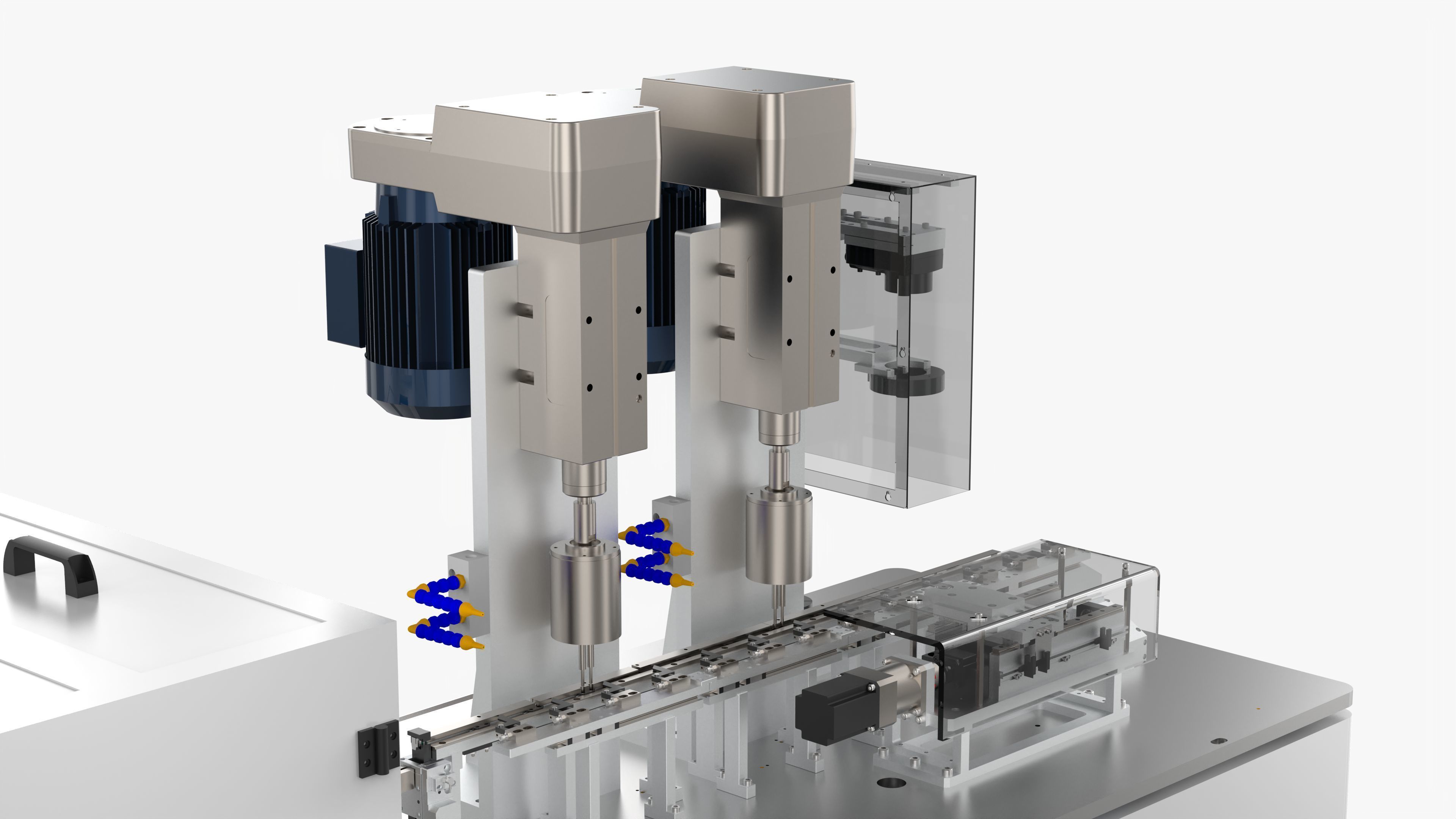 Fully Automatic Drilling and Tapping Machine 3D model_8