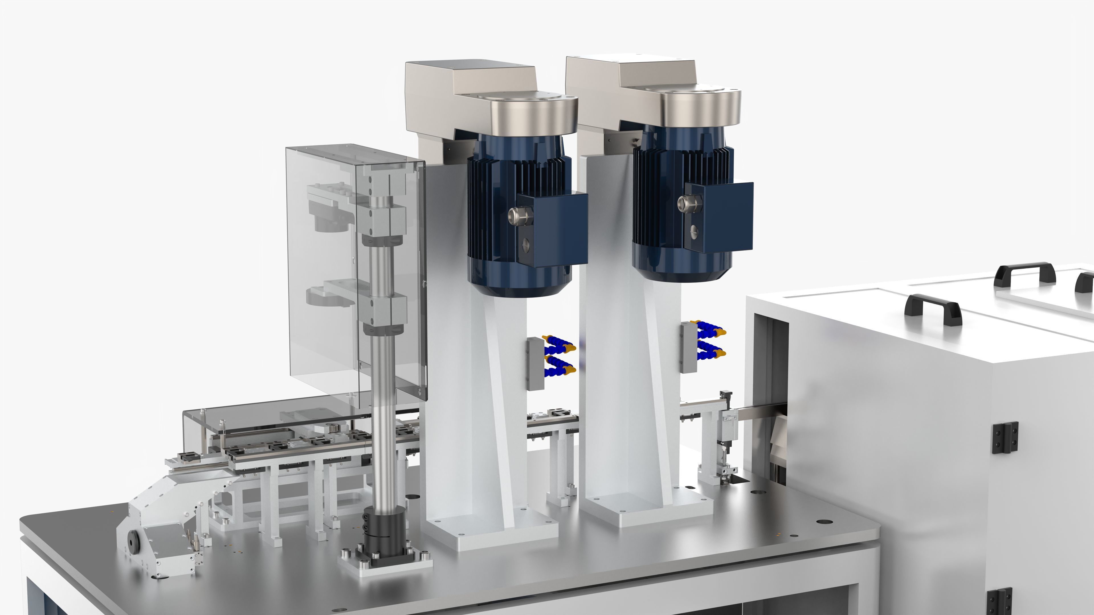 Fully Automatic Drilling and Tapping Machine 3D model_10