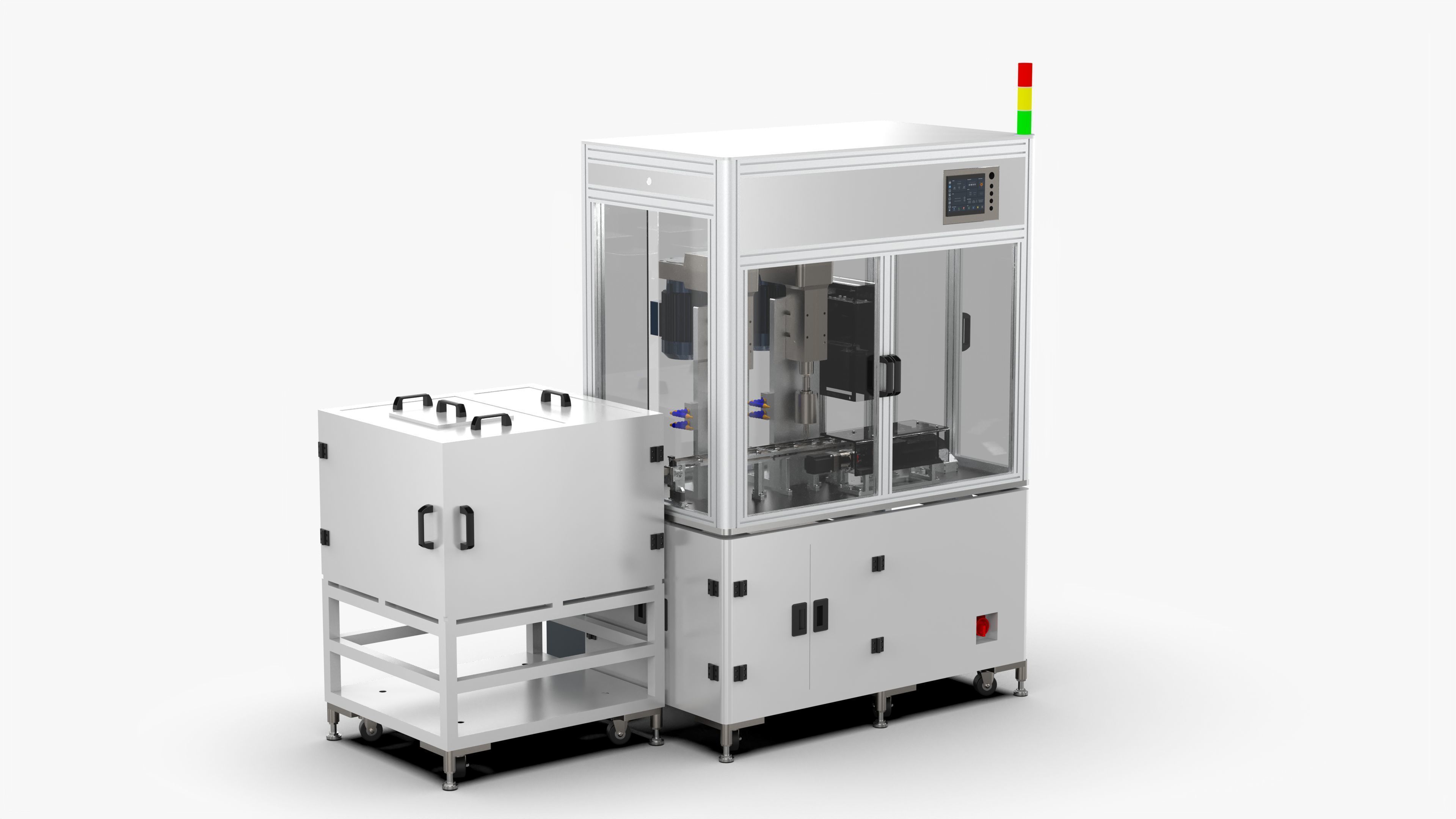 Fully Automatic Drilling and Tapping Machine 3D model_1