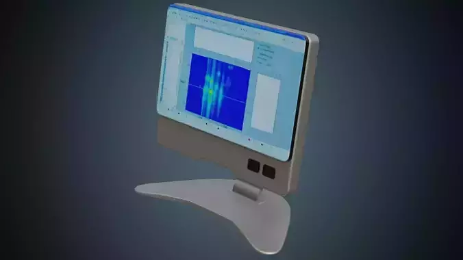 Medical Computer 1 Basic Low-poly 3D model