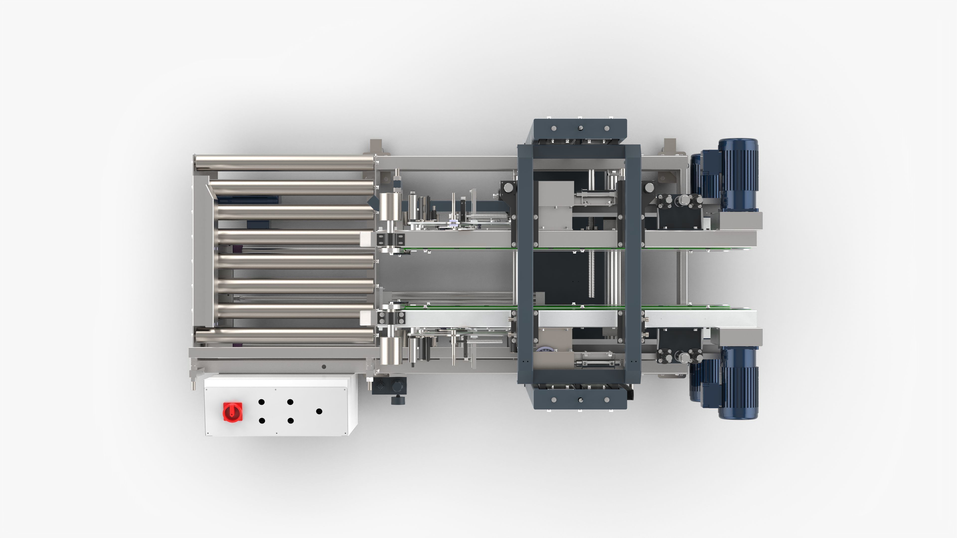 Automatic Four Corner Sealing Machine 3D model_7