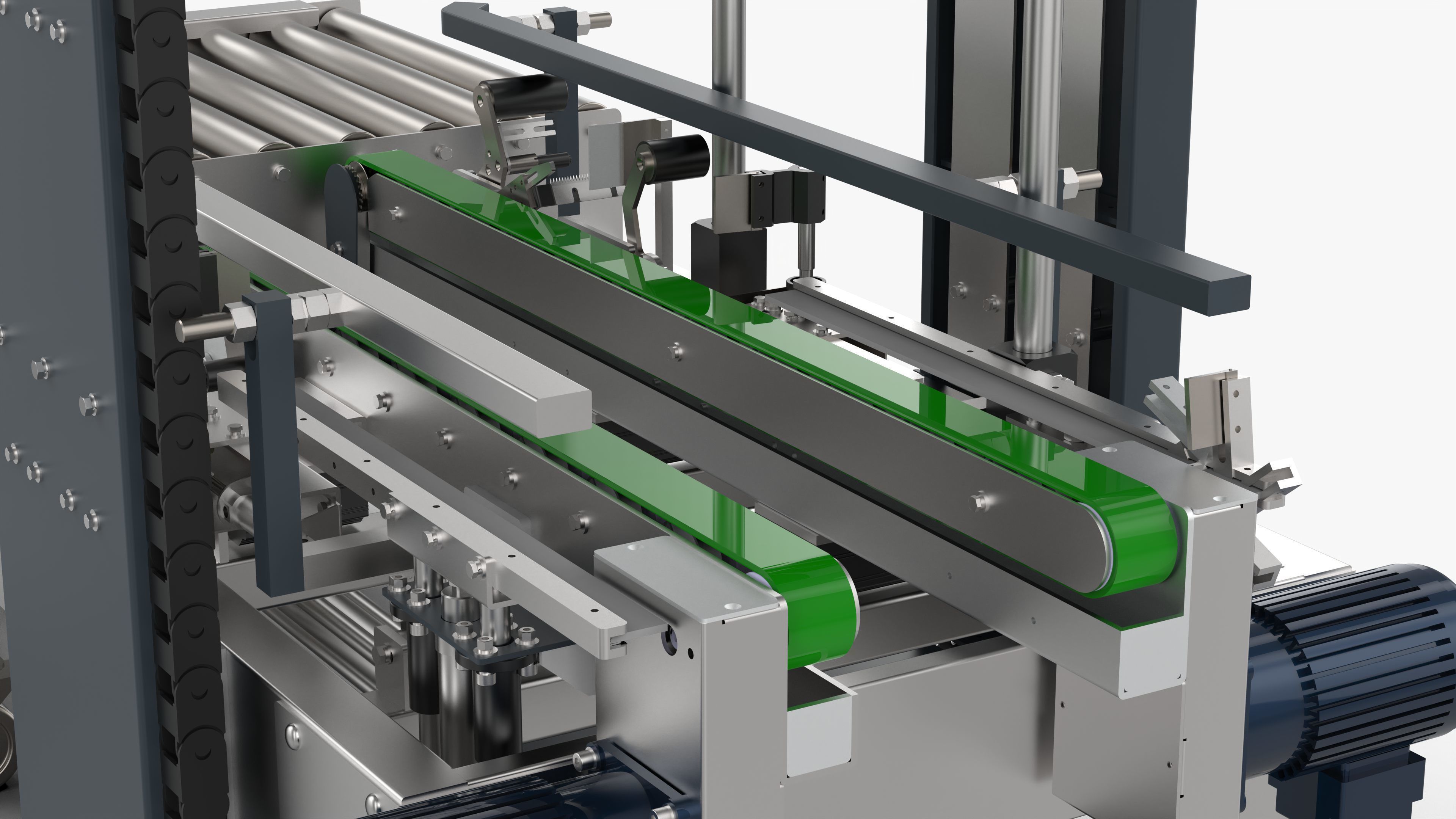 Automatic Four Corner Sealing Machine 3D model_11