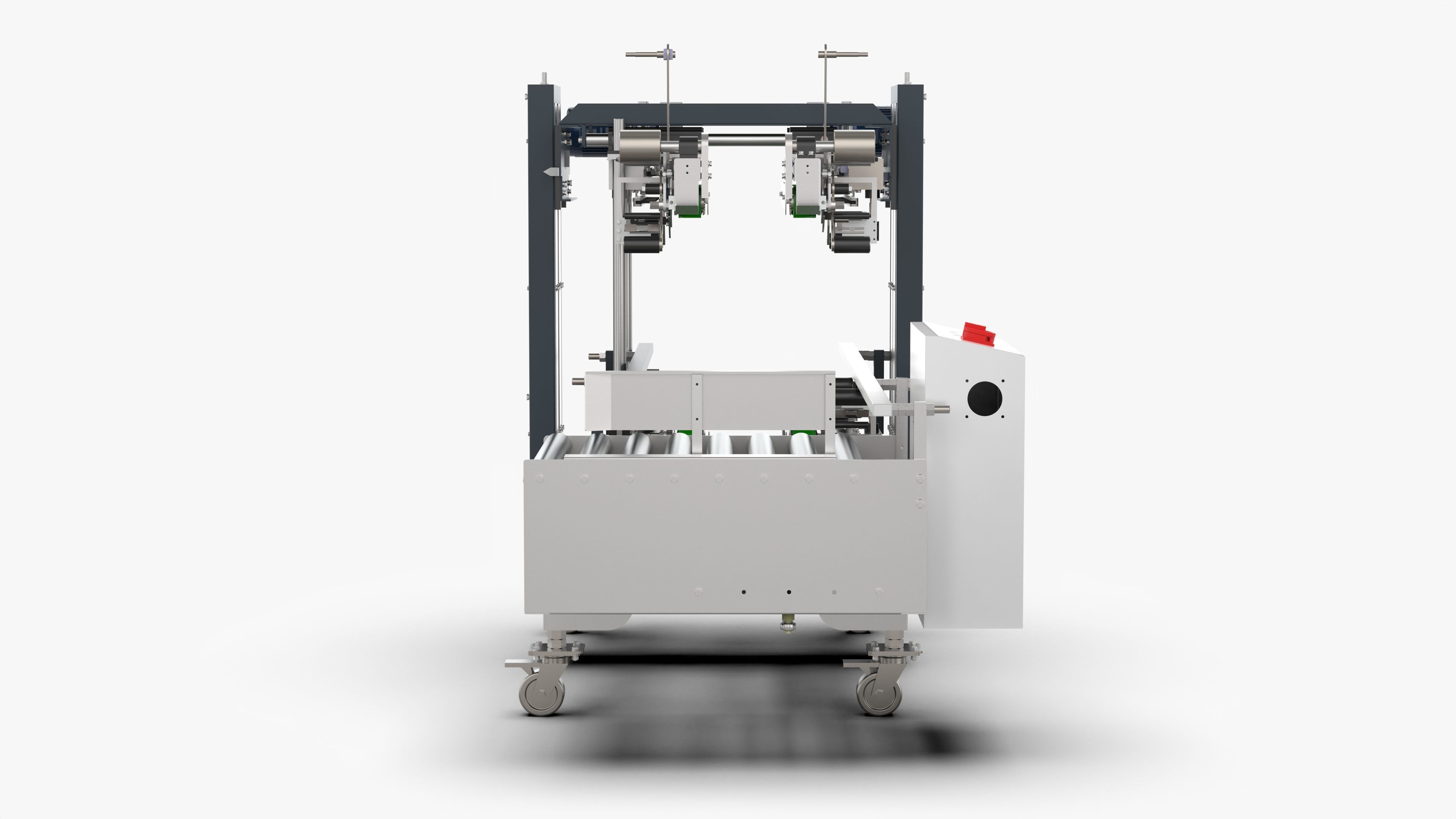 Automatic Four Corner Sealing Machine 3D model_3