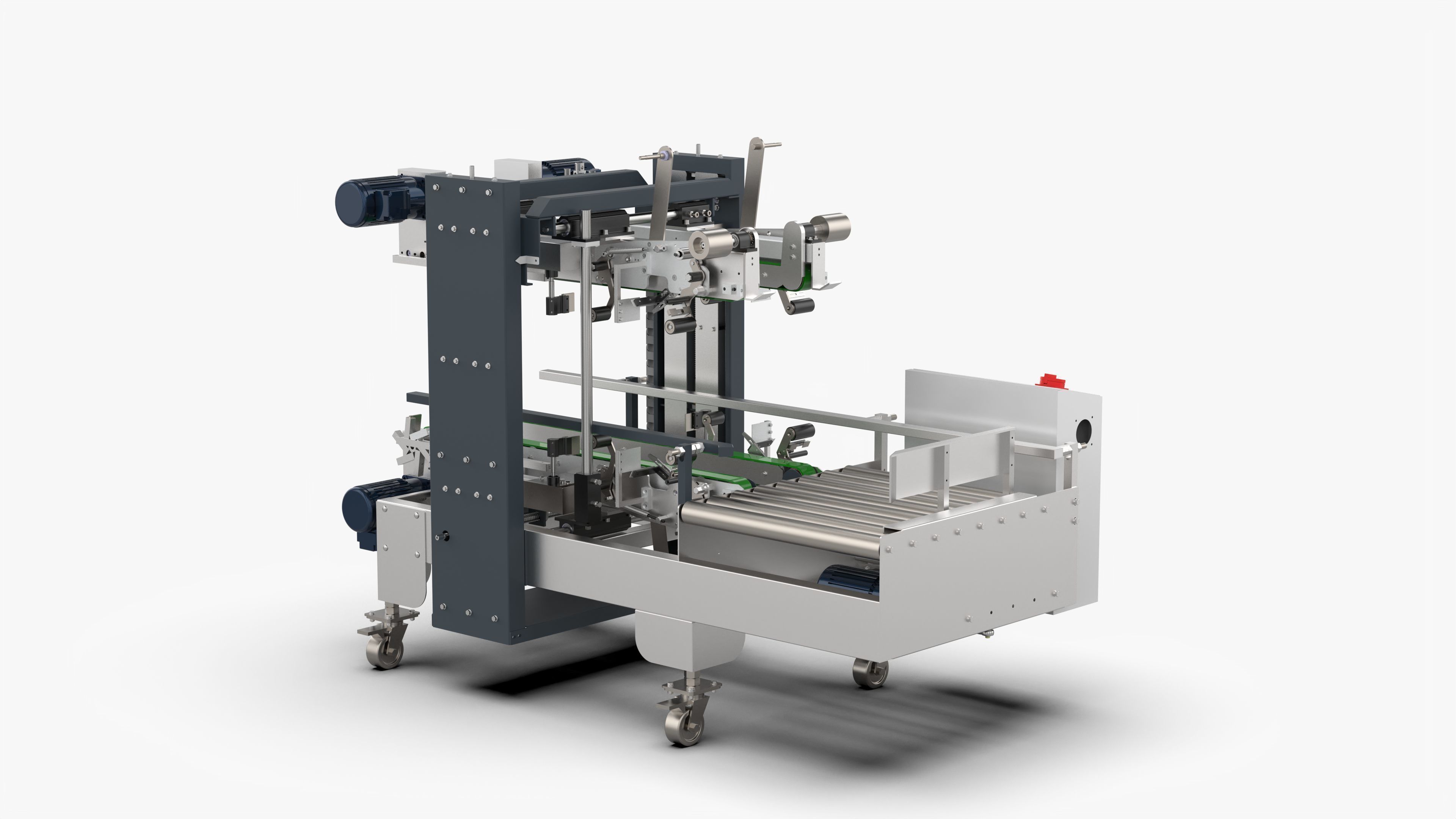 Automatic Four Corner Sealing Machine 3D model_1