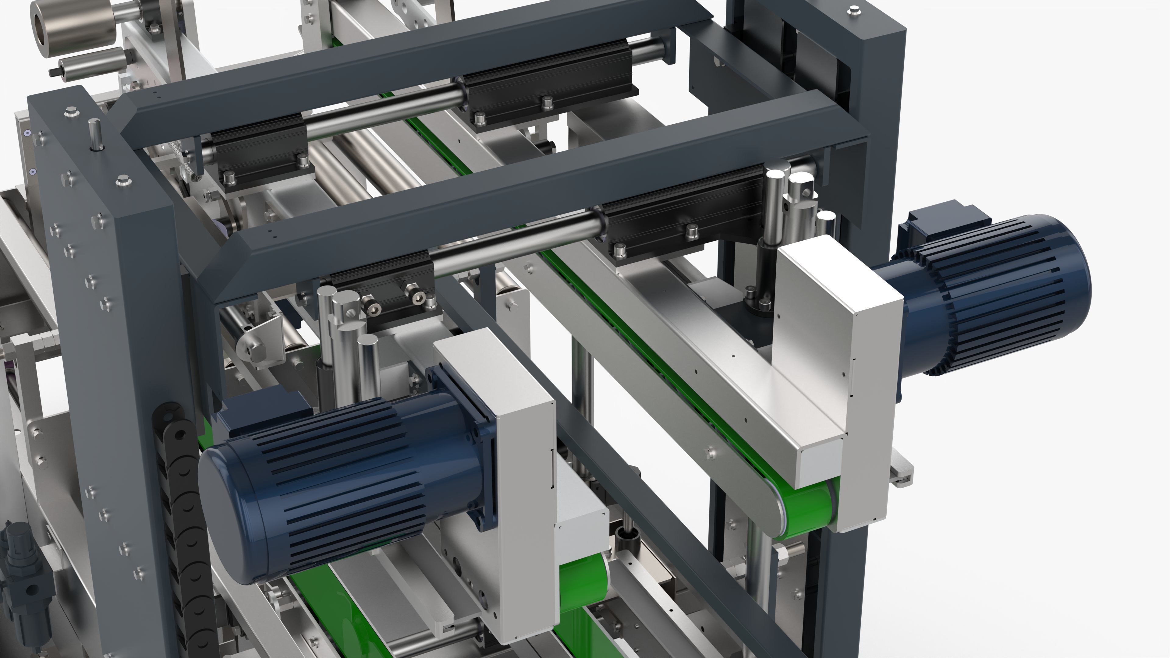 Automatic Four Corner Sealing Machine 3D model_12
