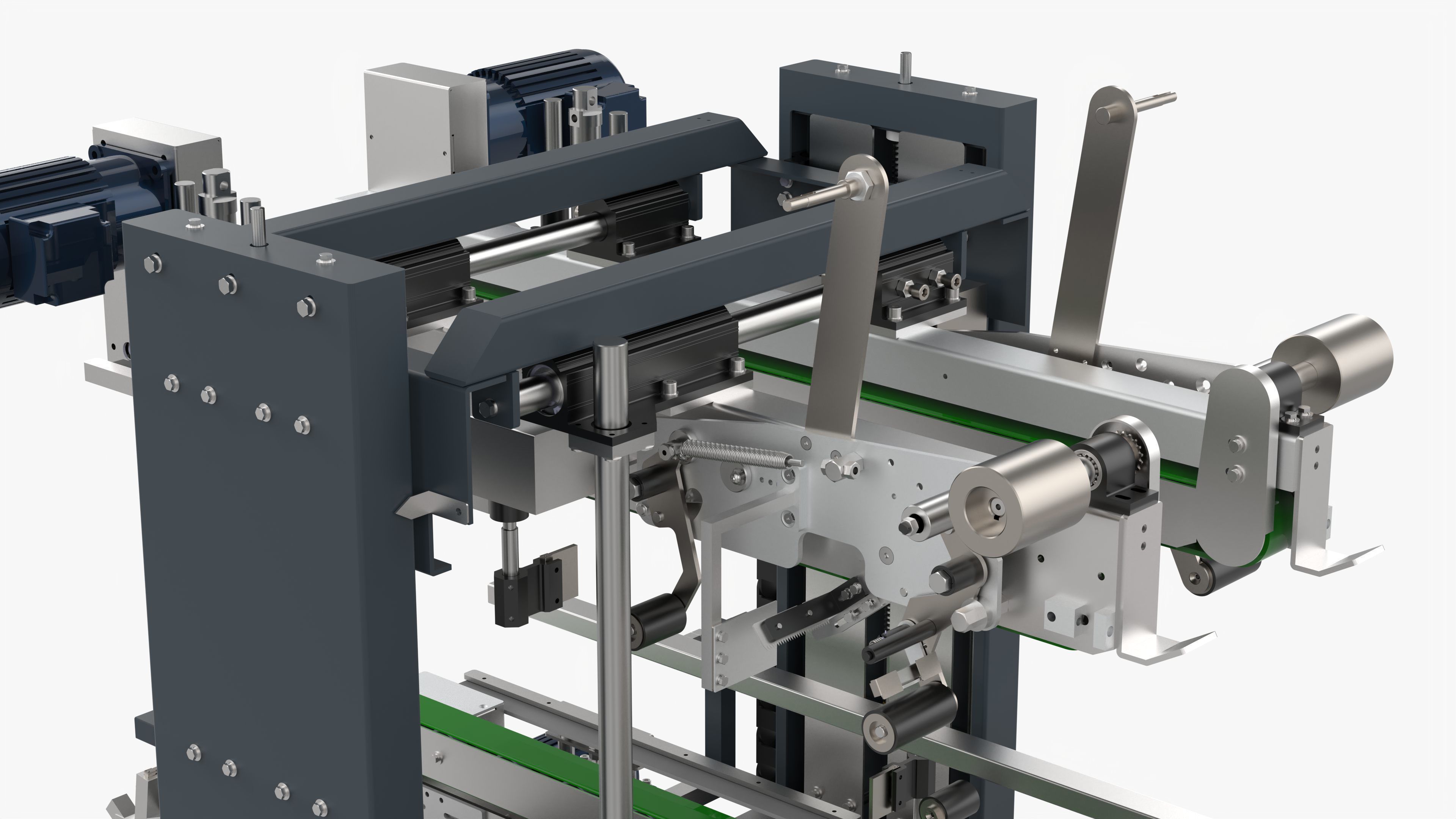 Automatic Four Corner Sealing Machine 3D model_13
